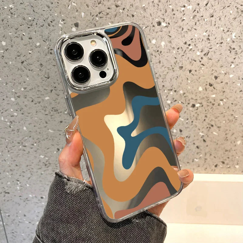Swirl Pattern Mirror Phone Case