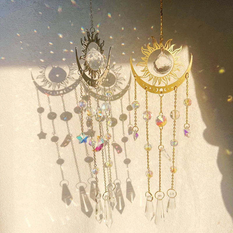 Moon Phase Crystal Sun Catcher