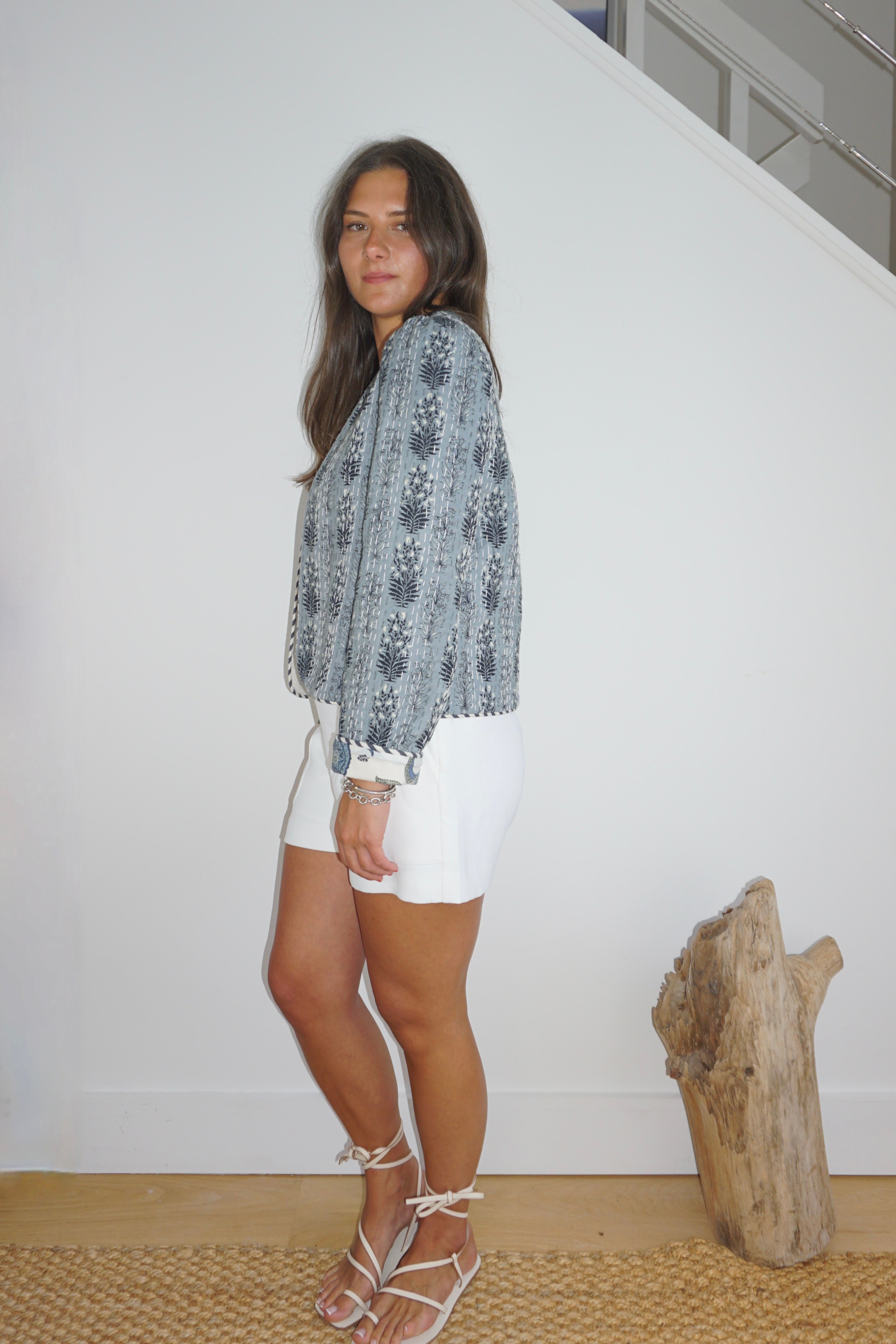 Shylah Jacket in Blue Vine RVRS