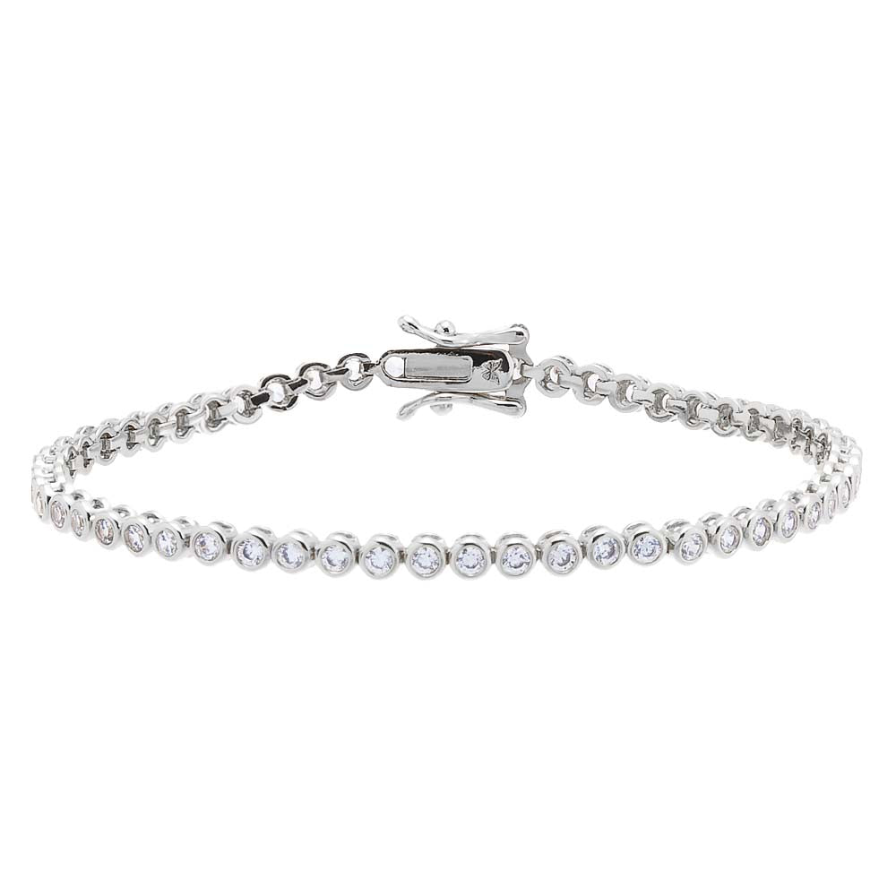 Bezel Tennis Bracelet