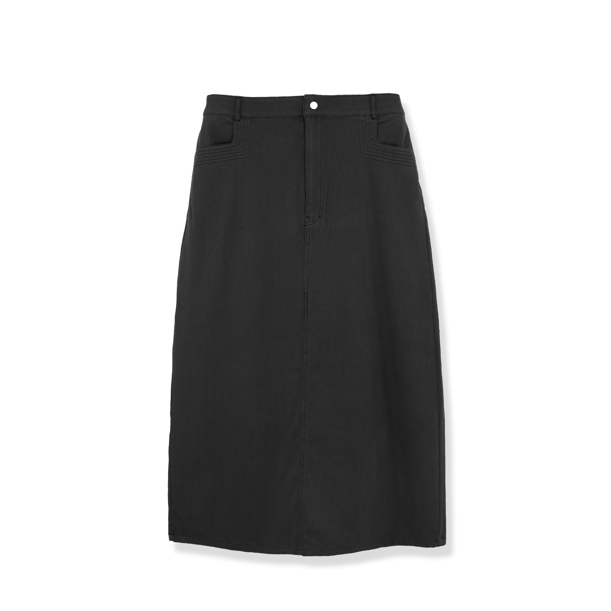 STRETCH COLORED DENIM SKIRT