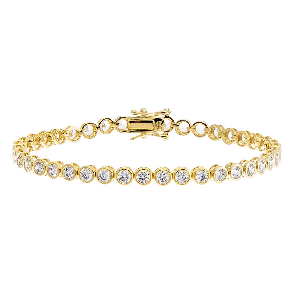 Bezel Tennis Bracelet