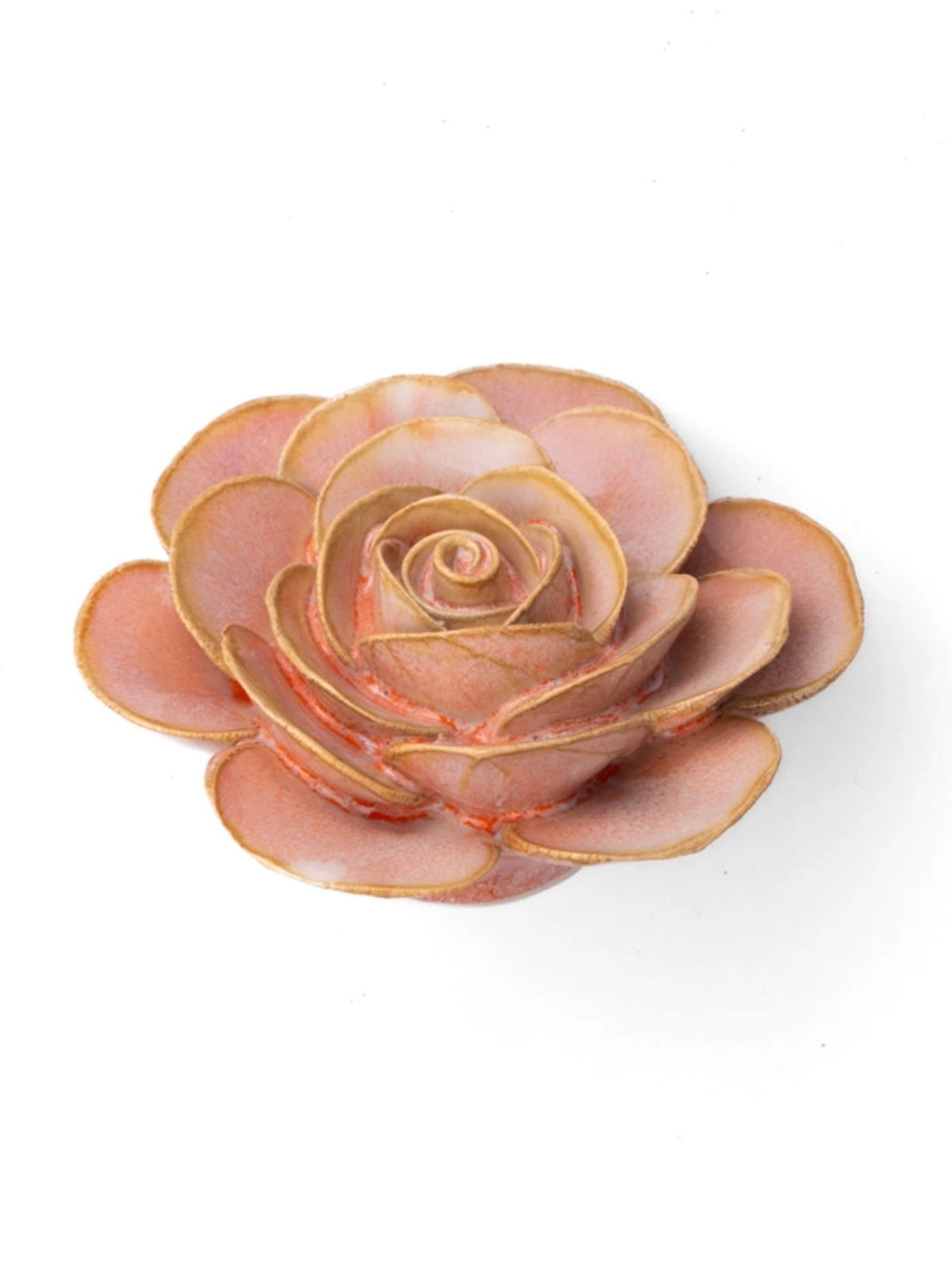 Ceramic Small Pink Ranunculus Flower