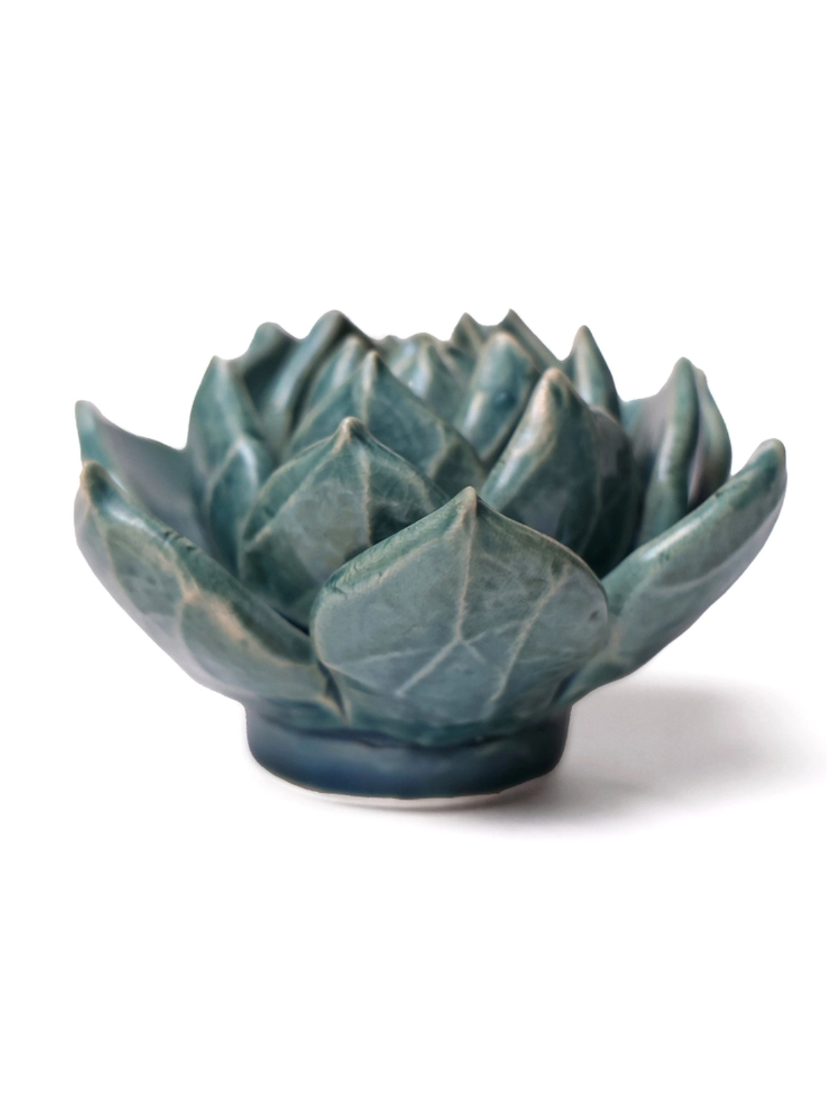 Ceramic Small Teal Succulent - Echeveria