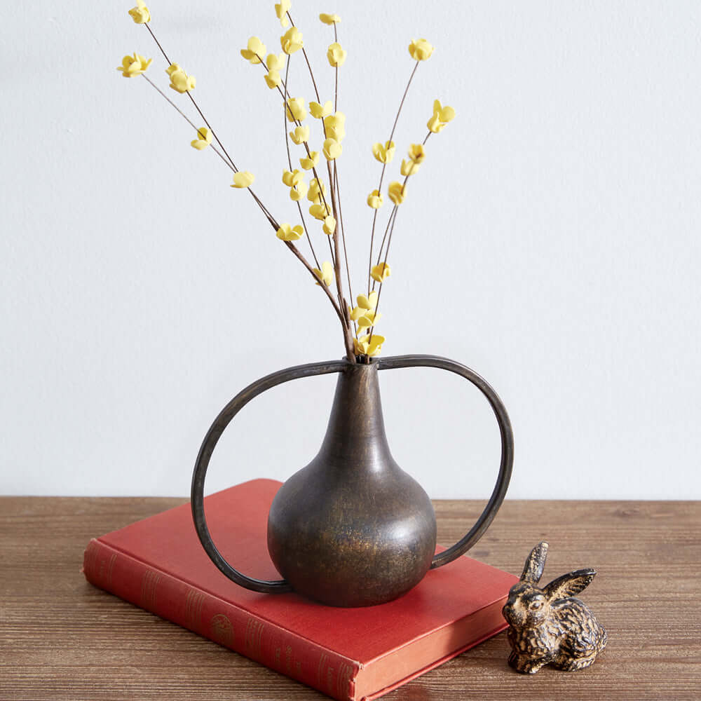 Antique Bronze Boho Vase