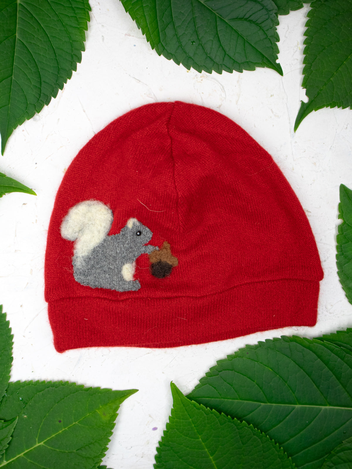 Squirrel Cashmere Hat - Adult