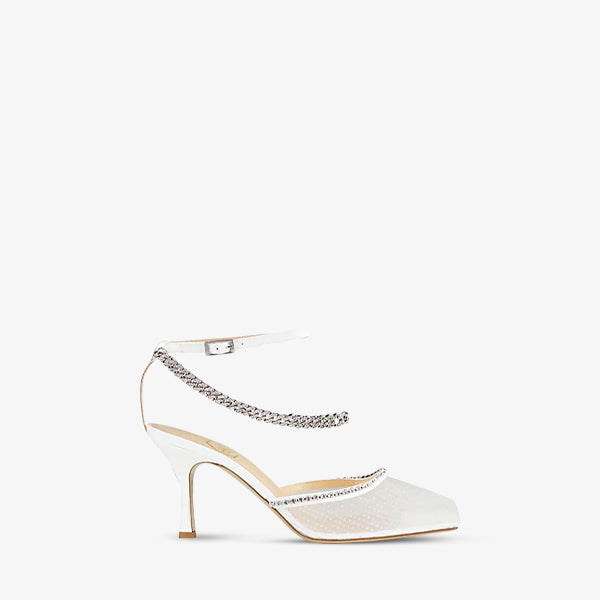 White Mesh Sandal