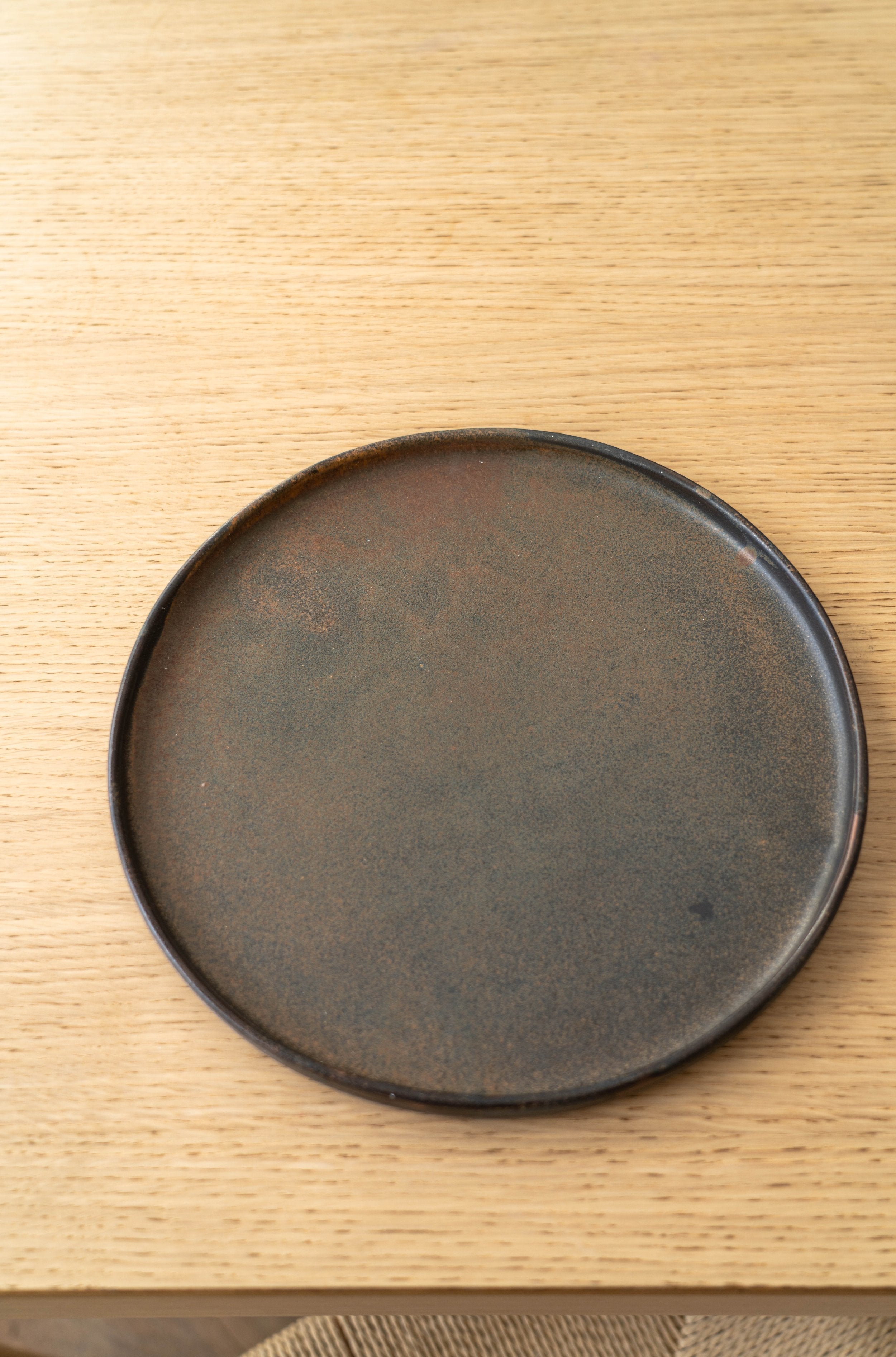 Rust Stoneware Dinner Plates