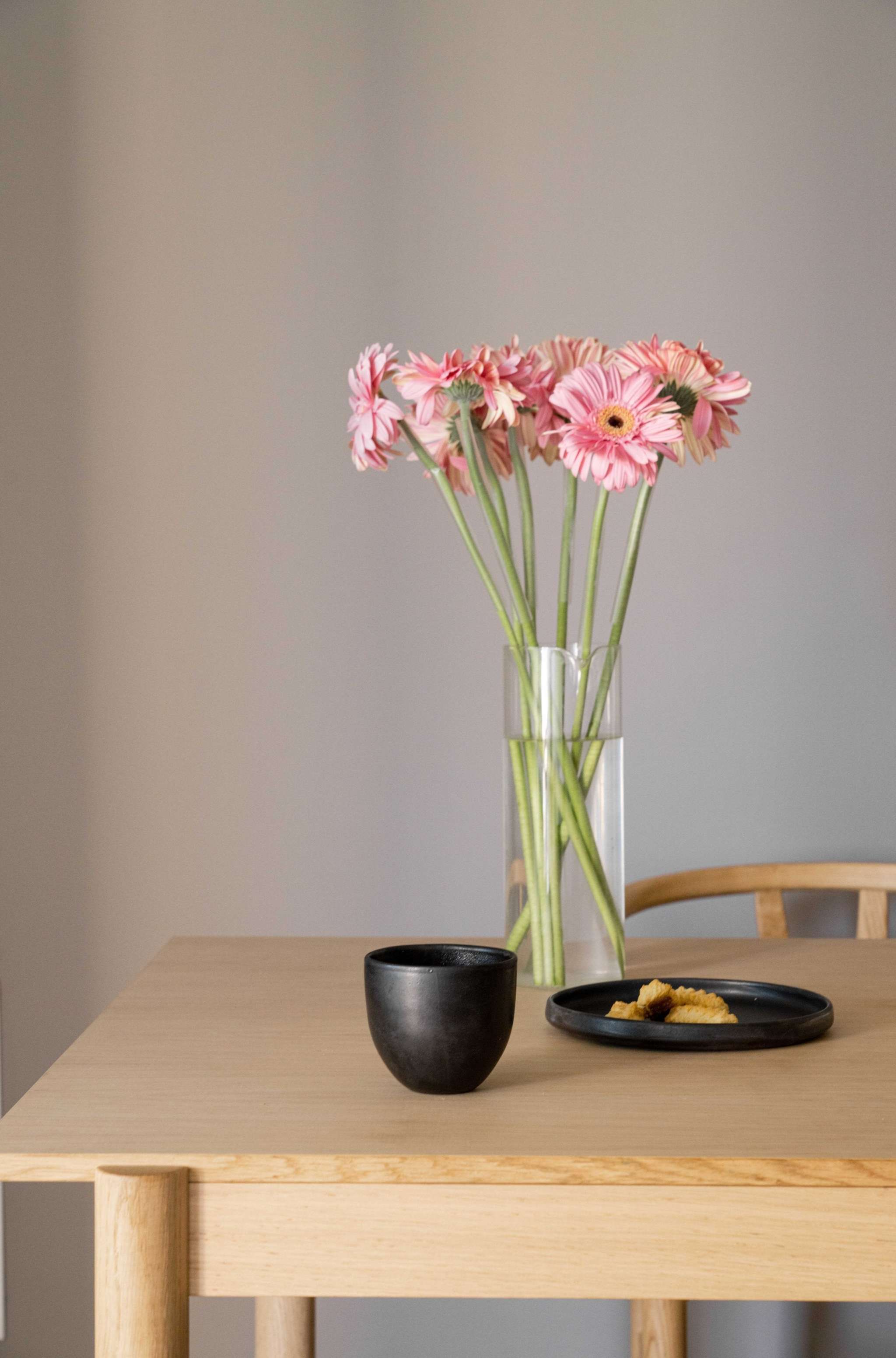 Hand Made Coffee Cup - Black Matte Stoneware