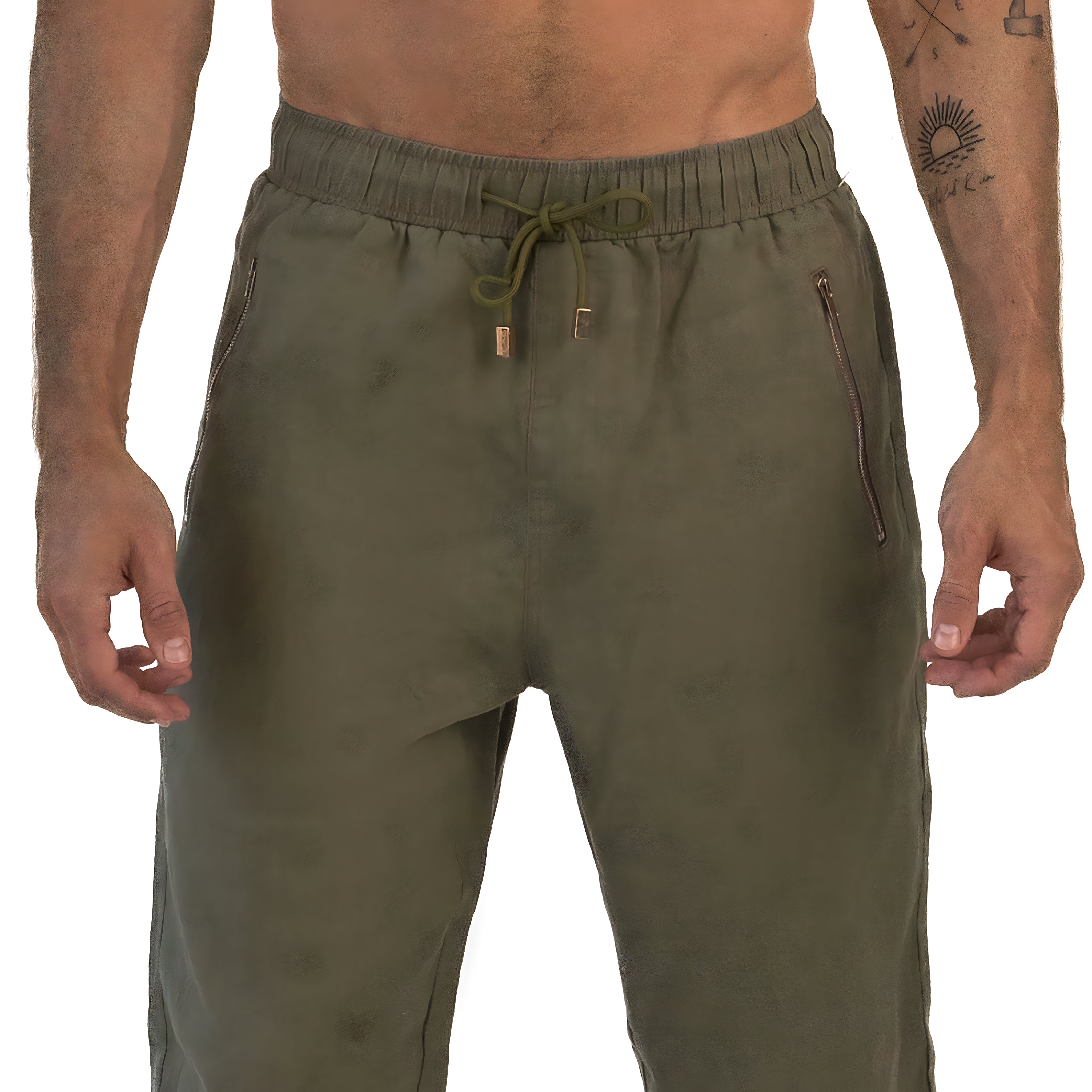 Linen Pants / Khaki Green by East x East