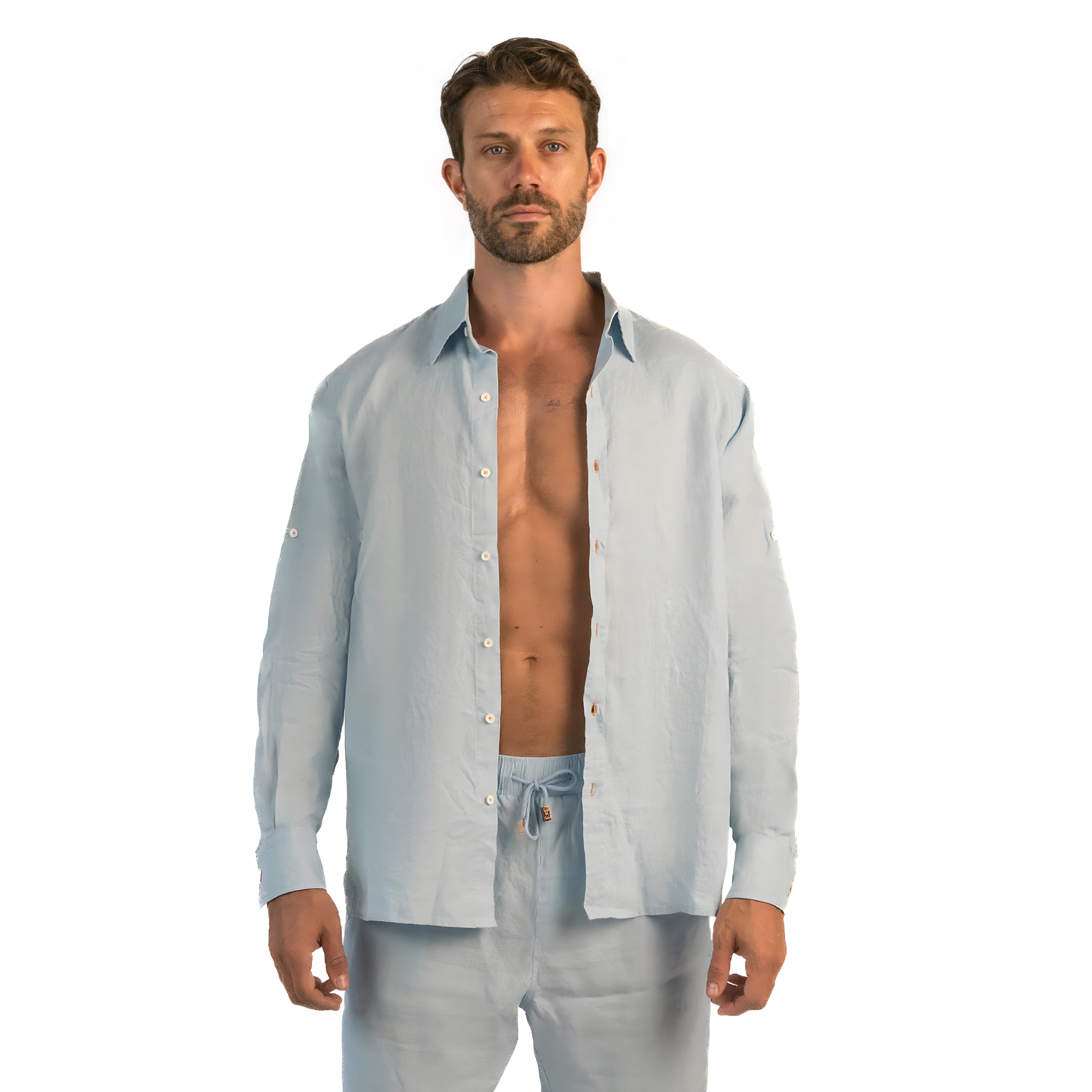 Linen Shirt / Sky Blue by East x East