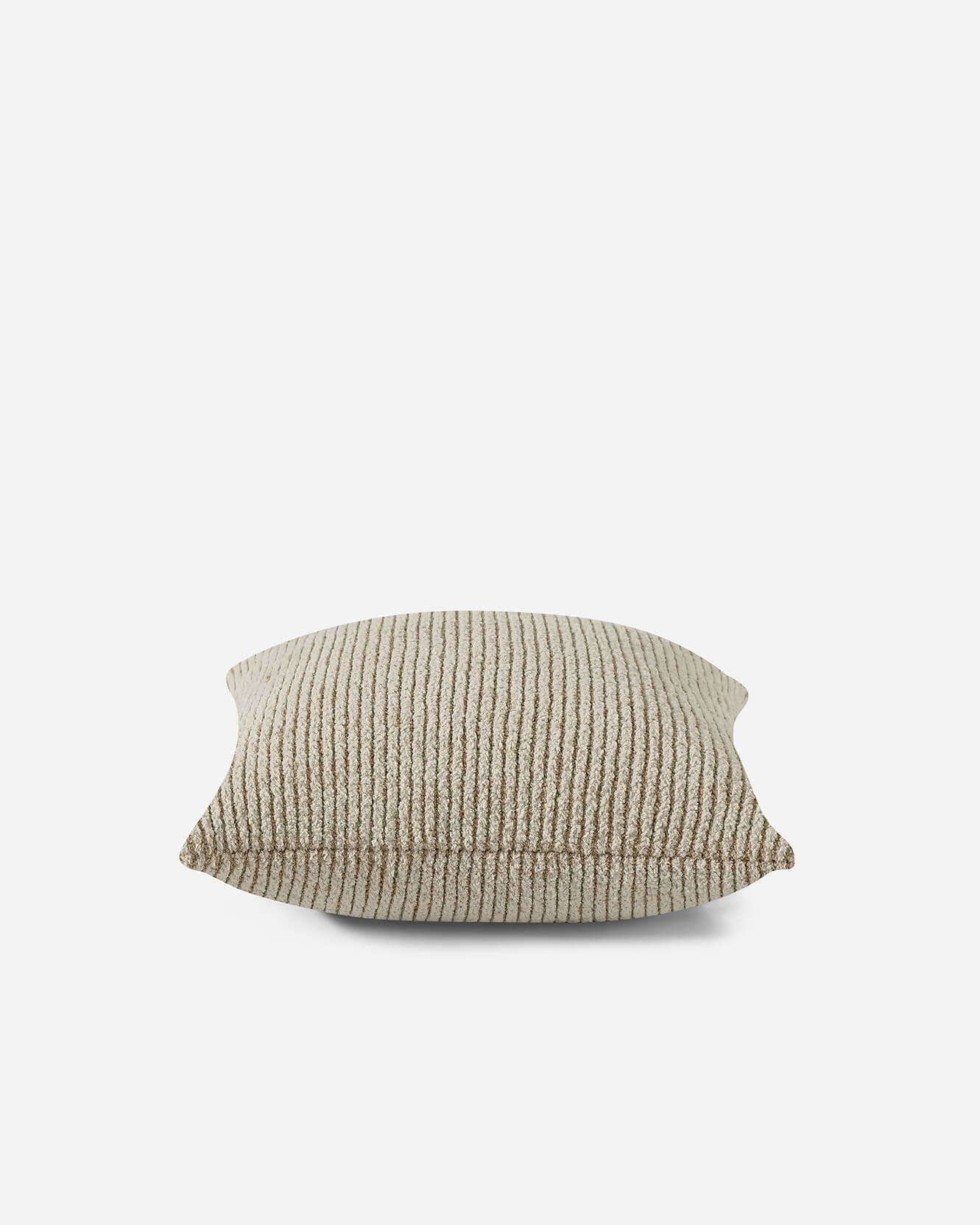 Two-Tone Ribbed Throw Pillow