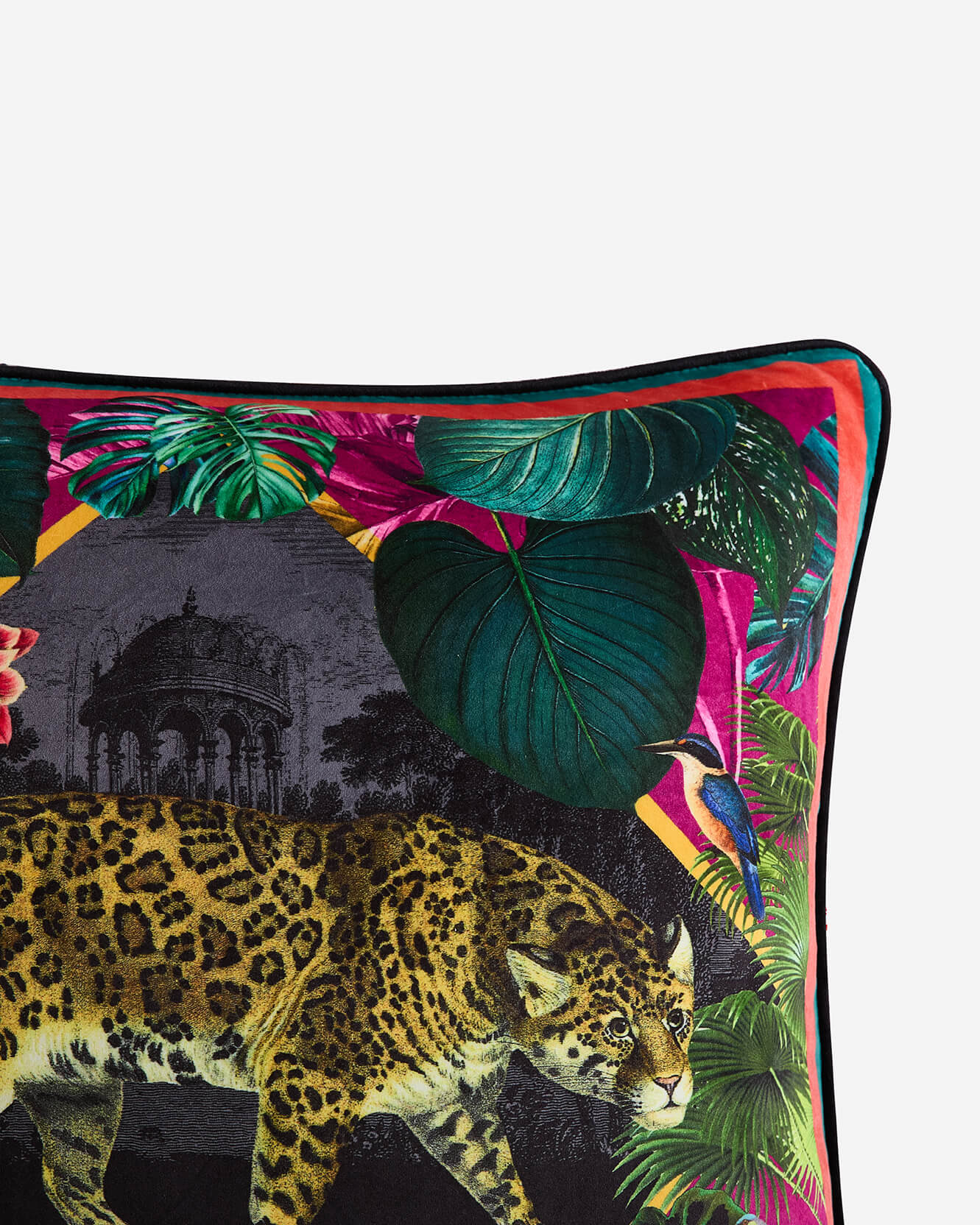 Vintage Leopard Throw Pillow