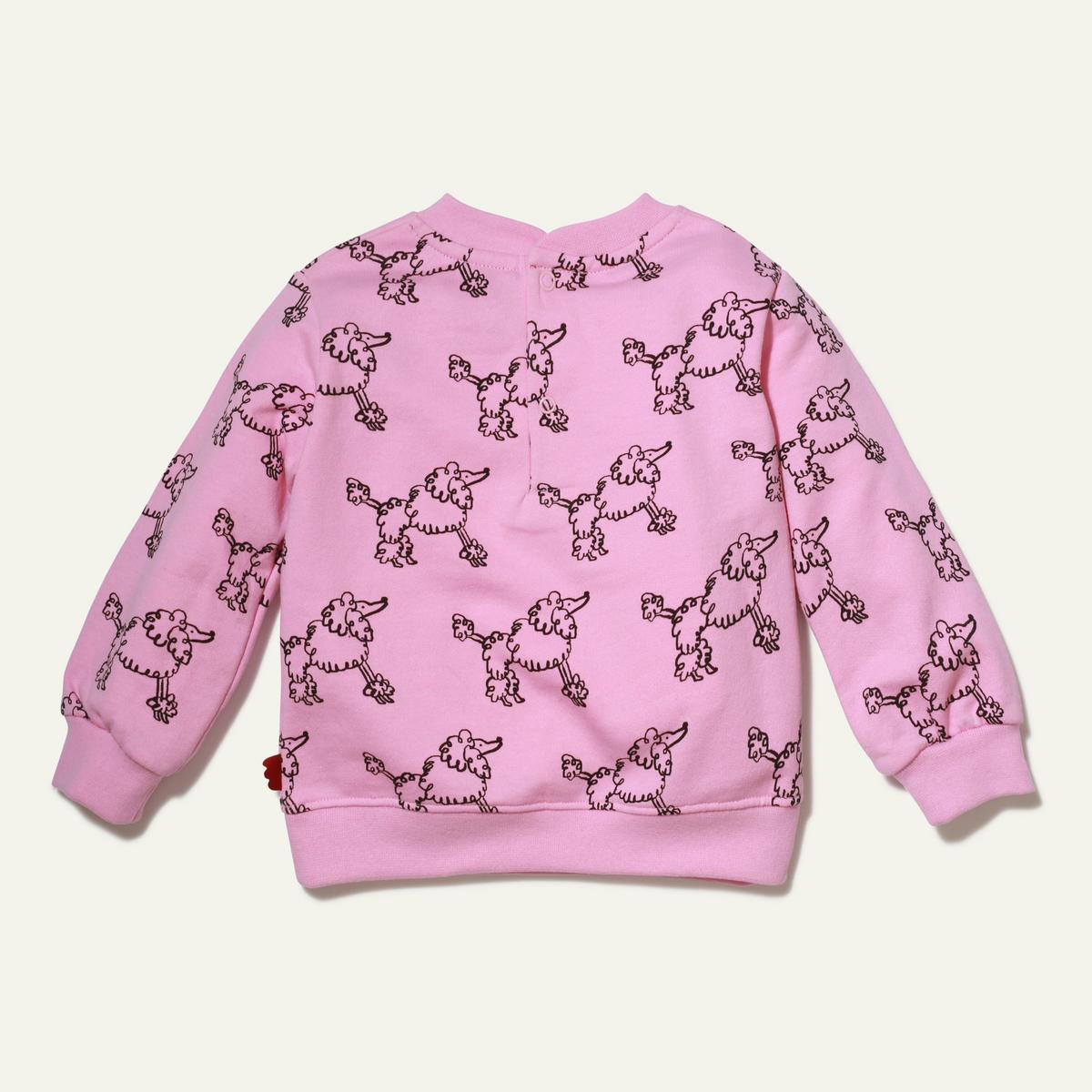Recycled Cotton  Coco Baby Sweatshirt - Bonbon Pink