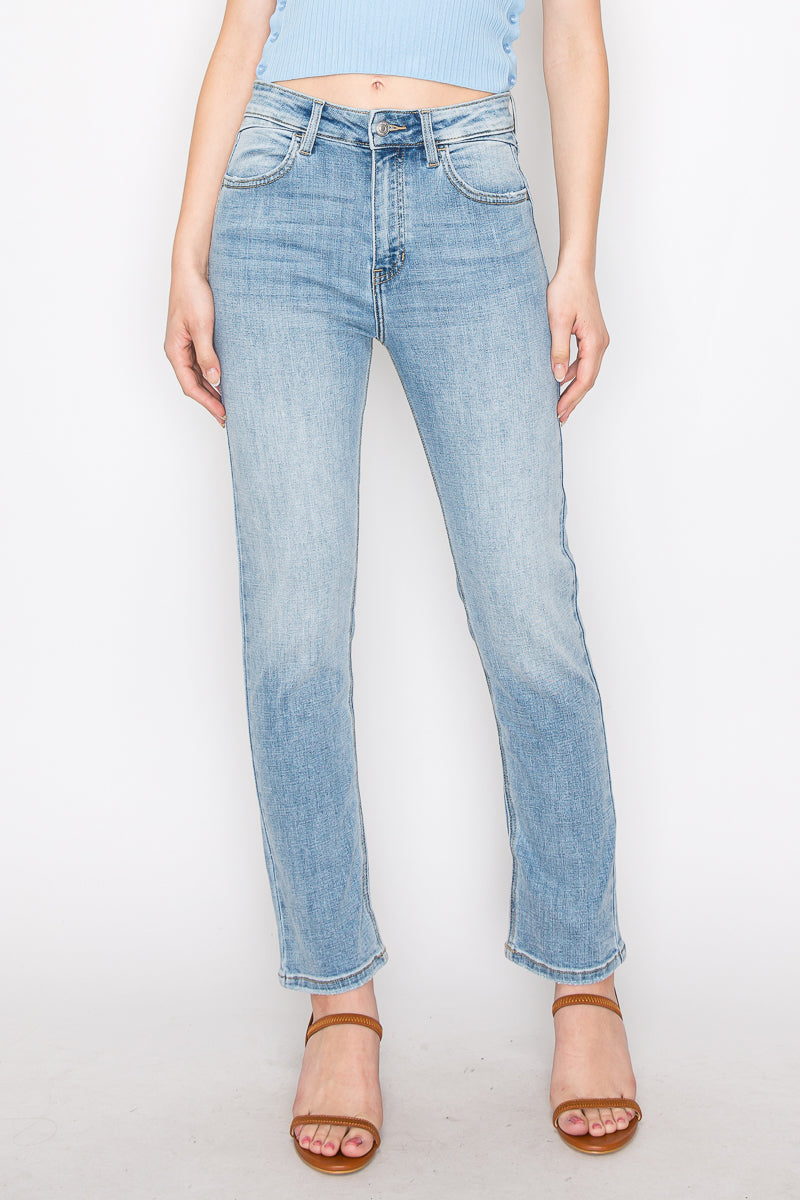 High Rise Straight Leg Jeans