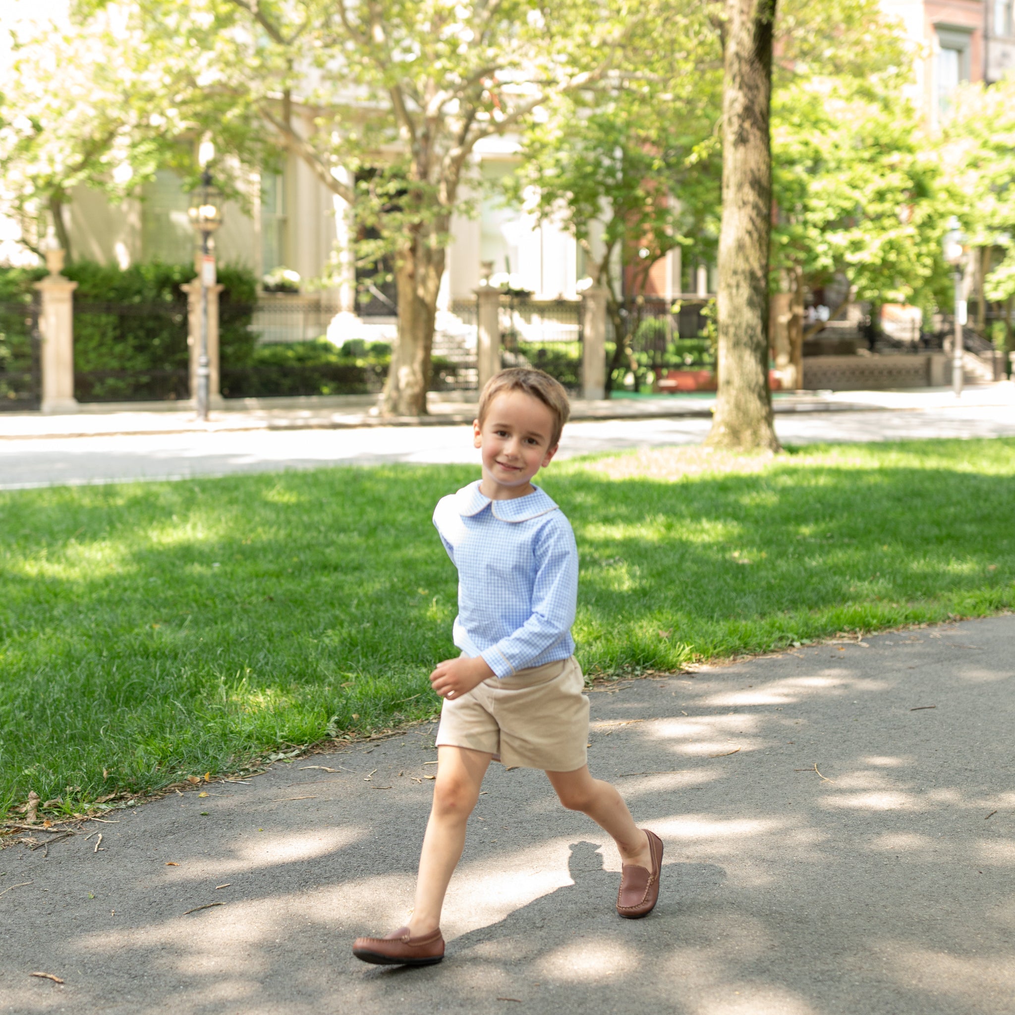 Robert Shorts in King's Way Khaki Corduroy