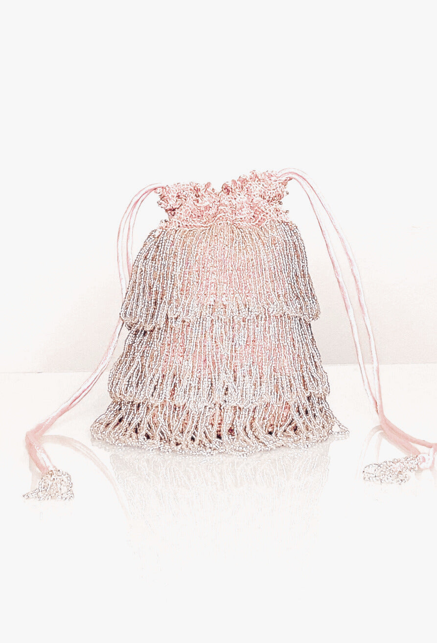 The Bonbon 1920's Pochette Bag - Vintage Pink