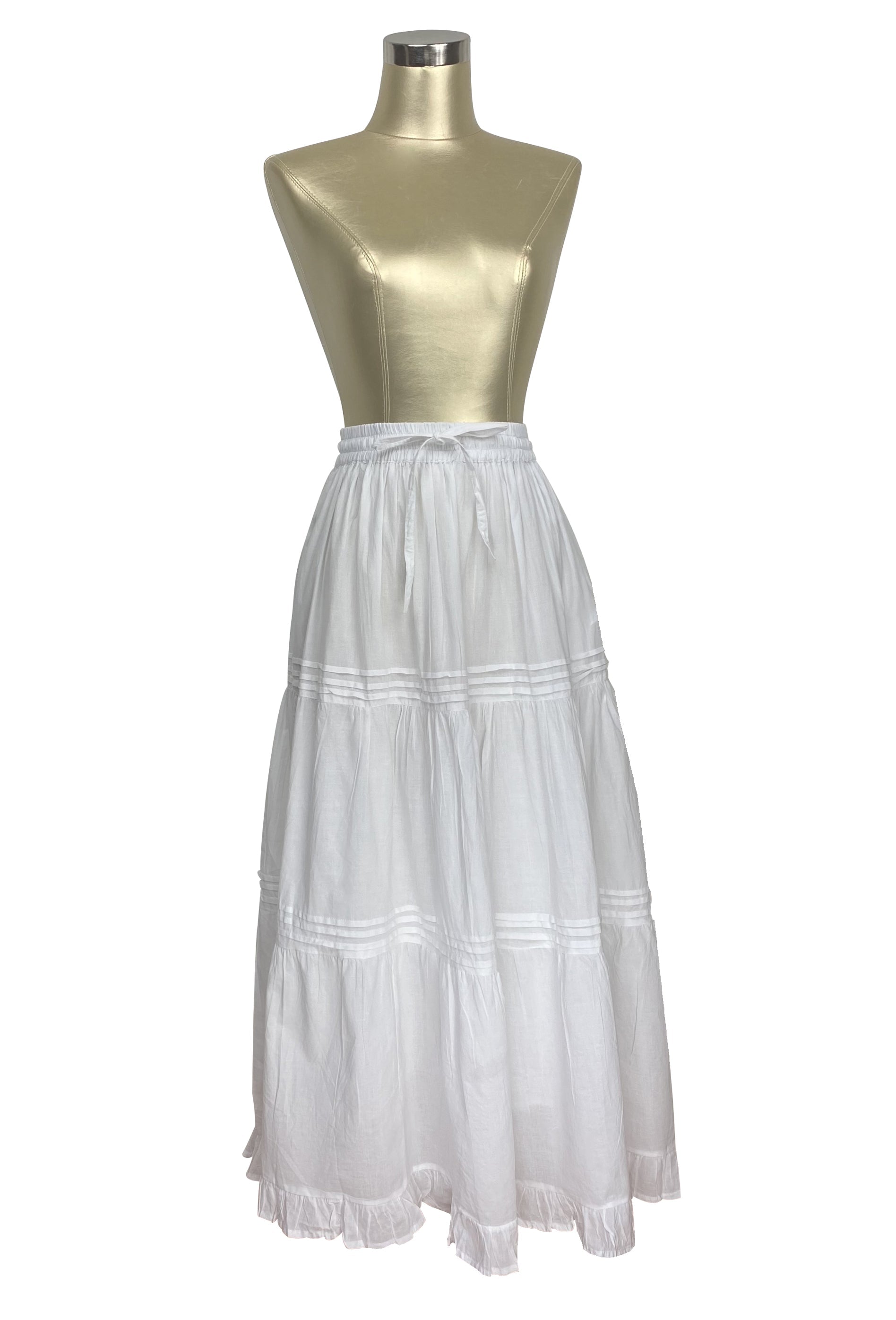 The Emmeline Prairie Skirt - White