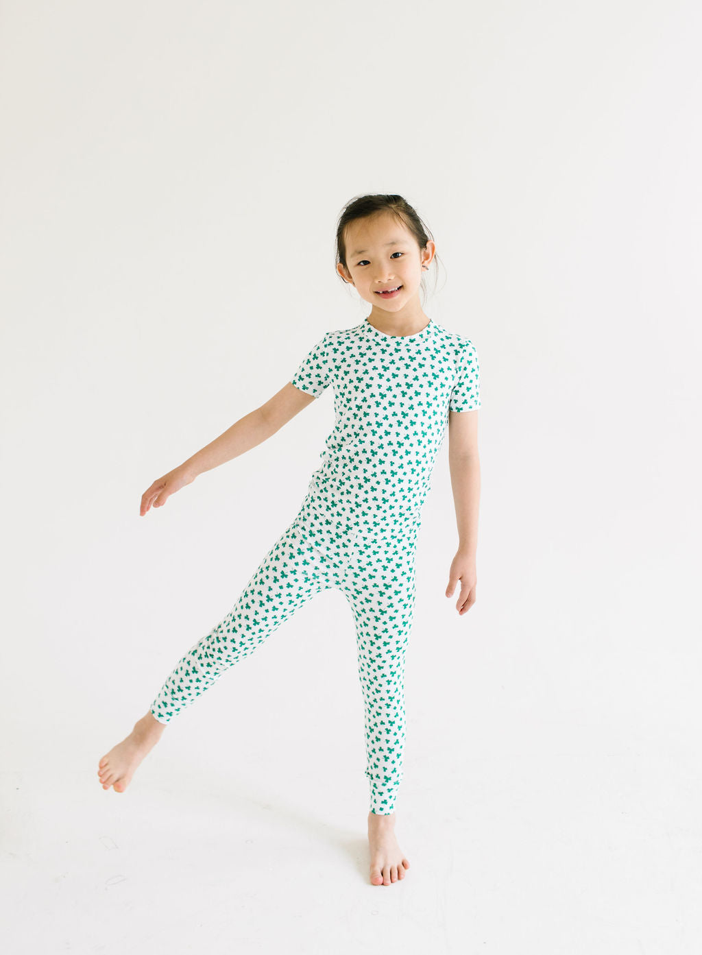 Short Sleeve Bamboo PJ - Shamrock