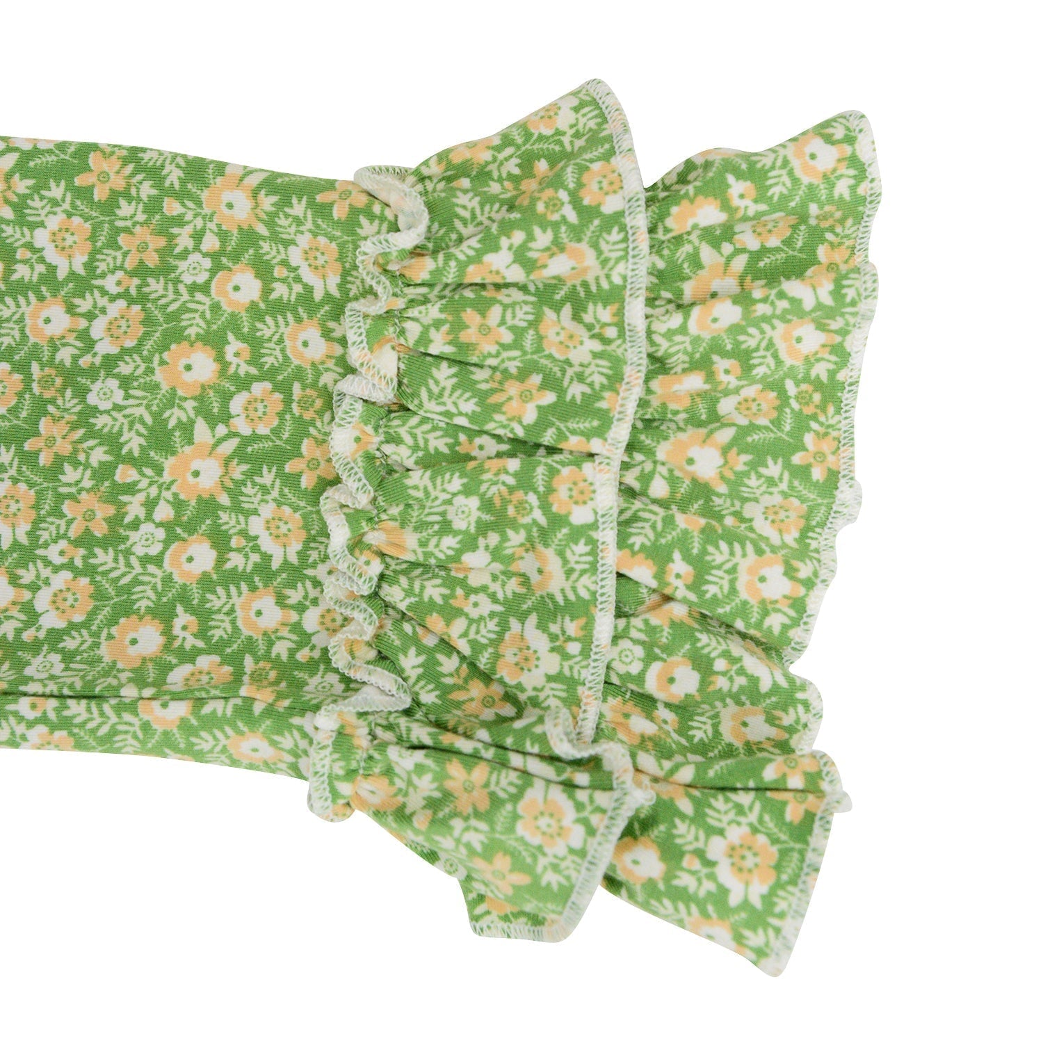 Ruffle Bottom Legging - Sage Flower