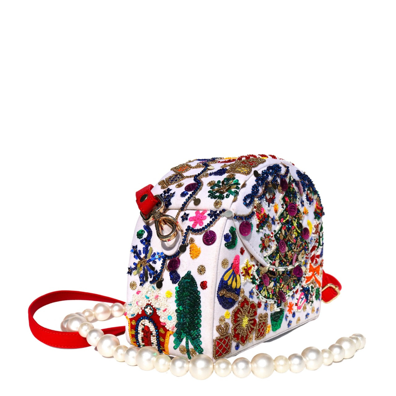 Ugly Christmas Half Moon Bag