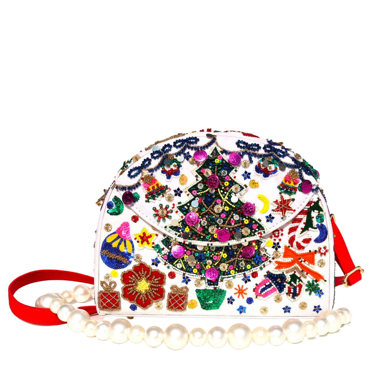 Ugly Christmas Half Moon Bag