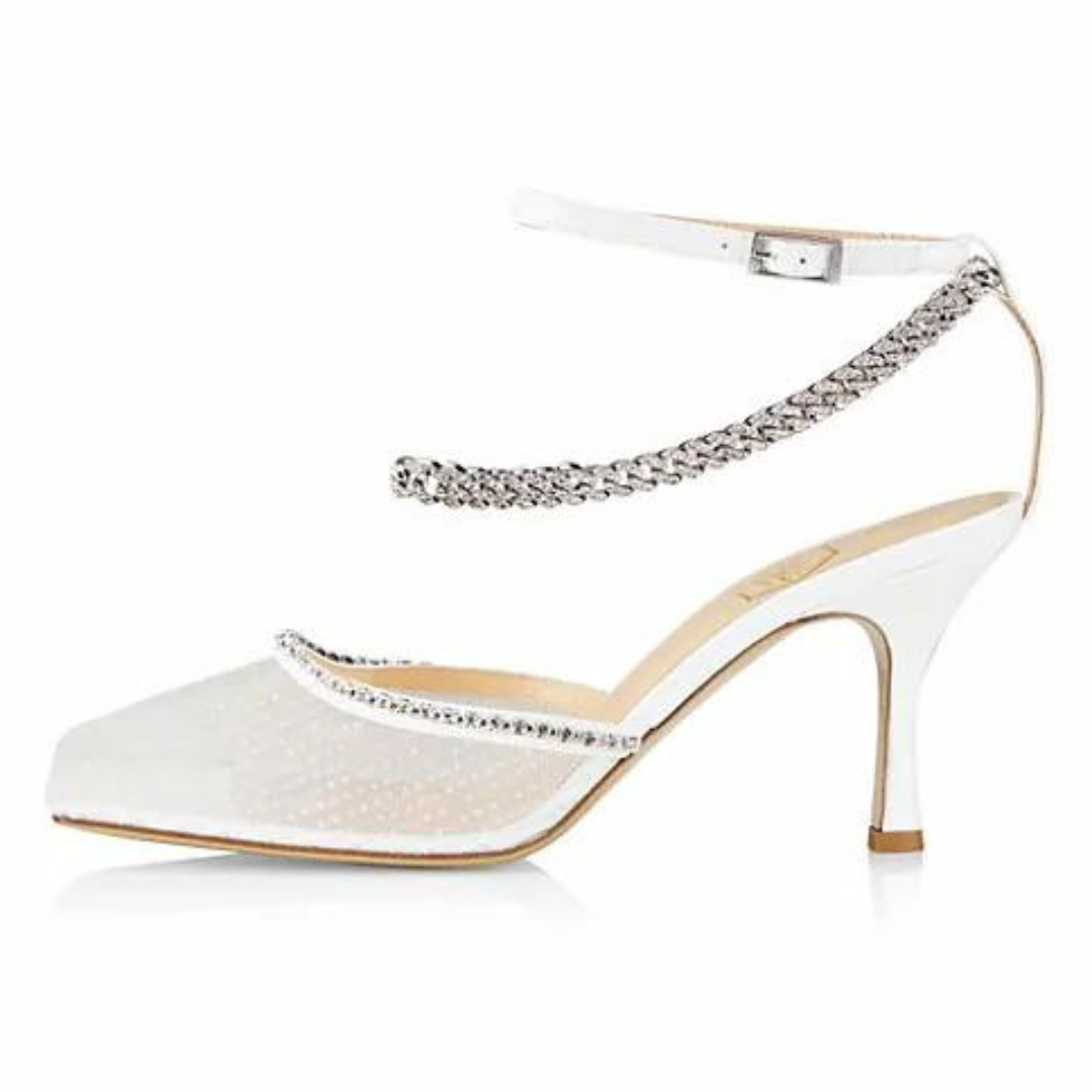 White Mesh Sandal