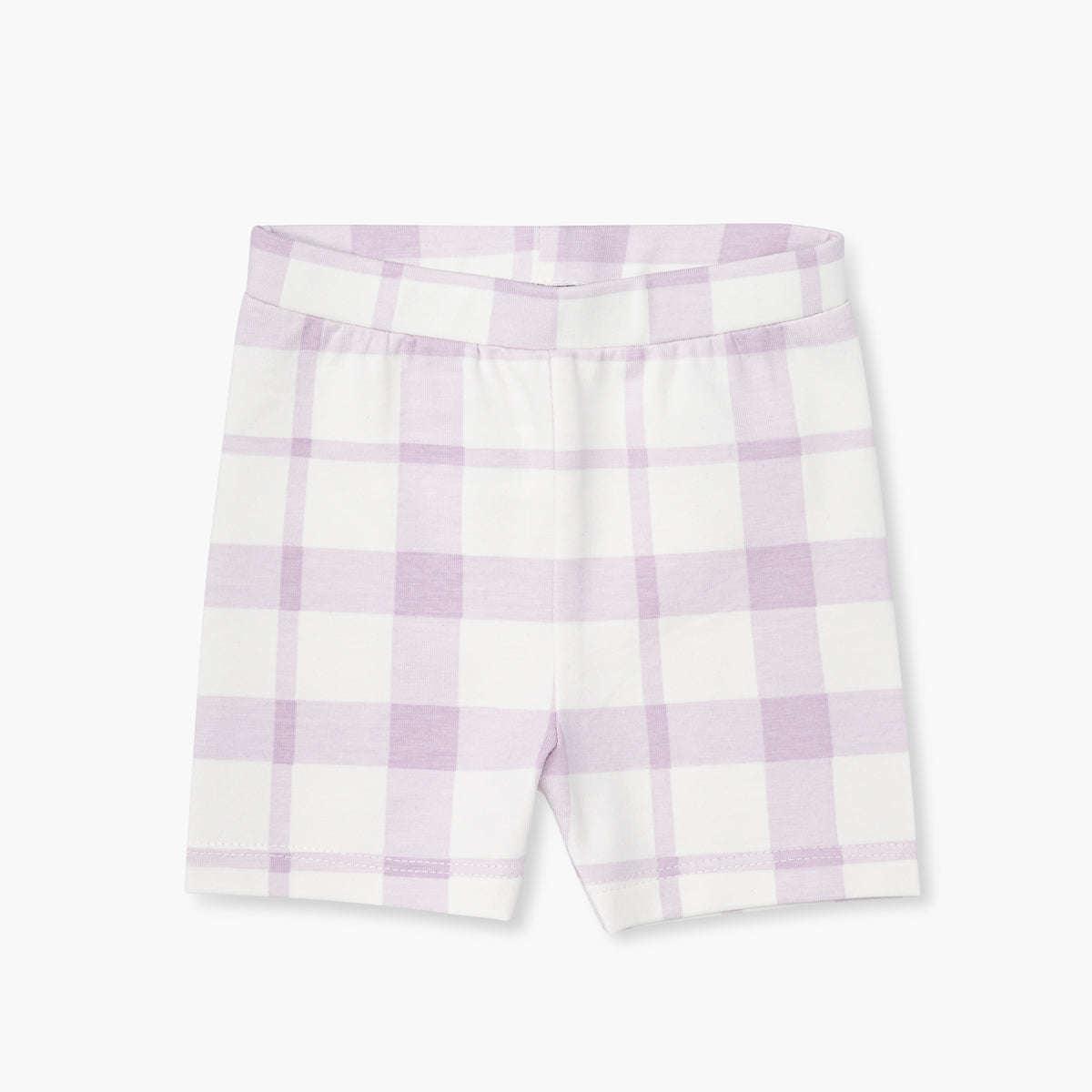 Bicycle Shorts - Lavender Gingham