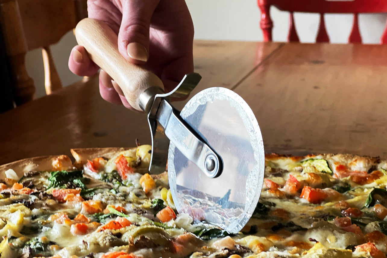 Italian Beechwood Pizza Slicer by Verve Culture