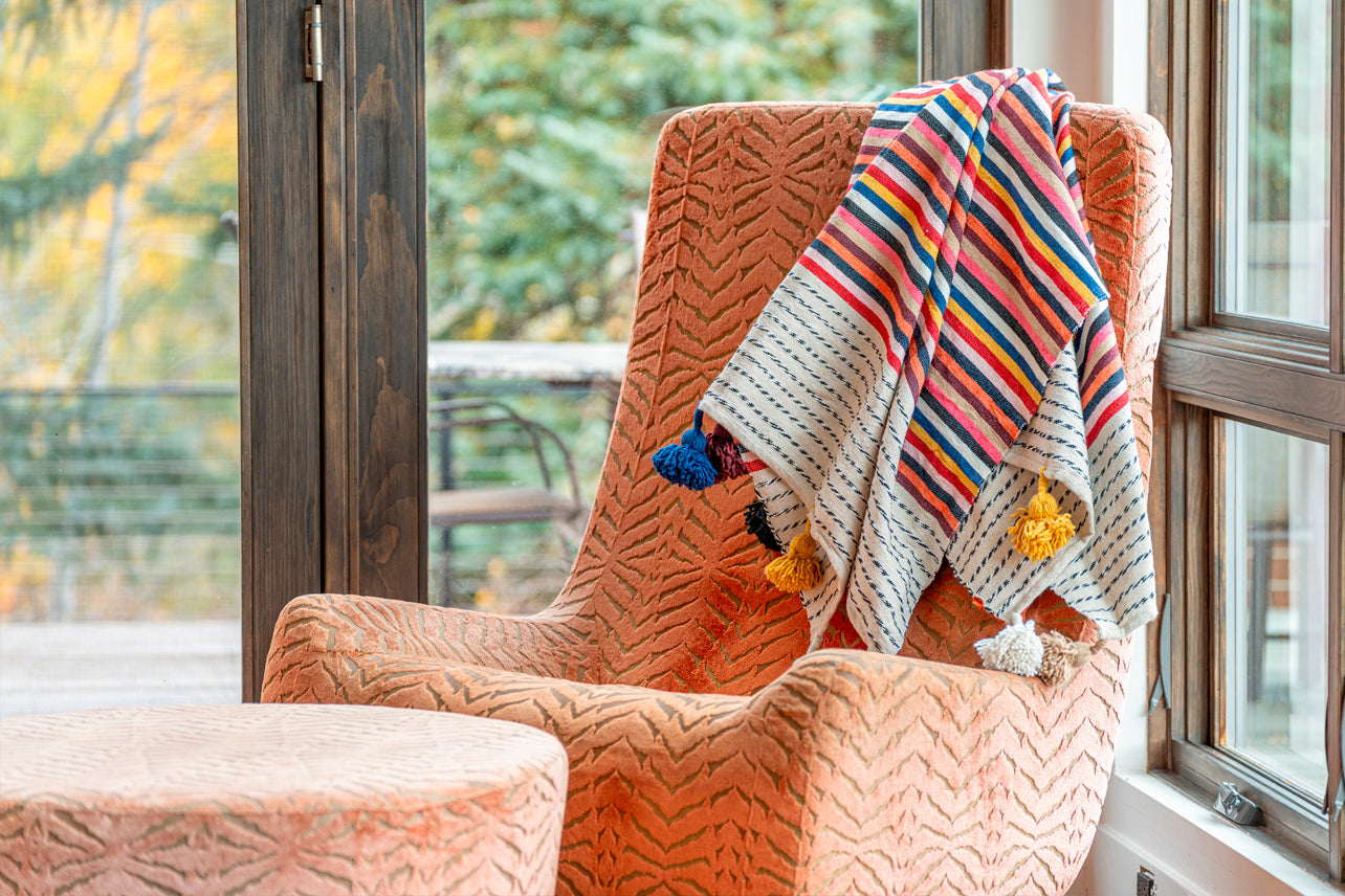 Moroccan Tasseled Blankets by Verve Culture