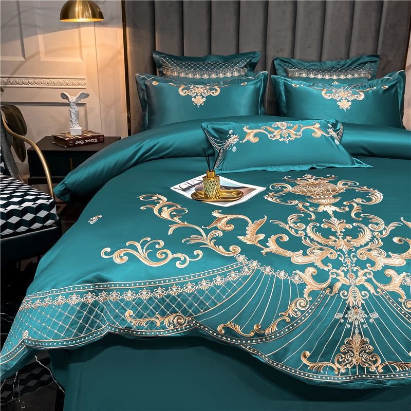 Vintage Embroidered Egyptian Cotton Bedding Set | 3CARATS