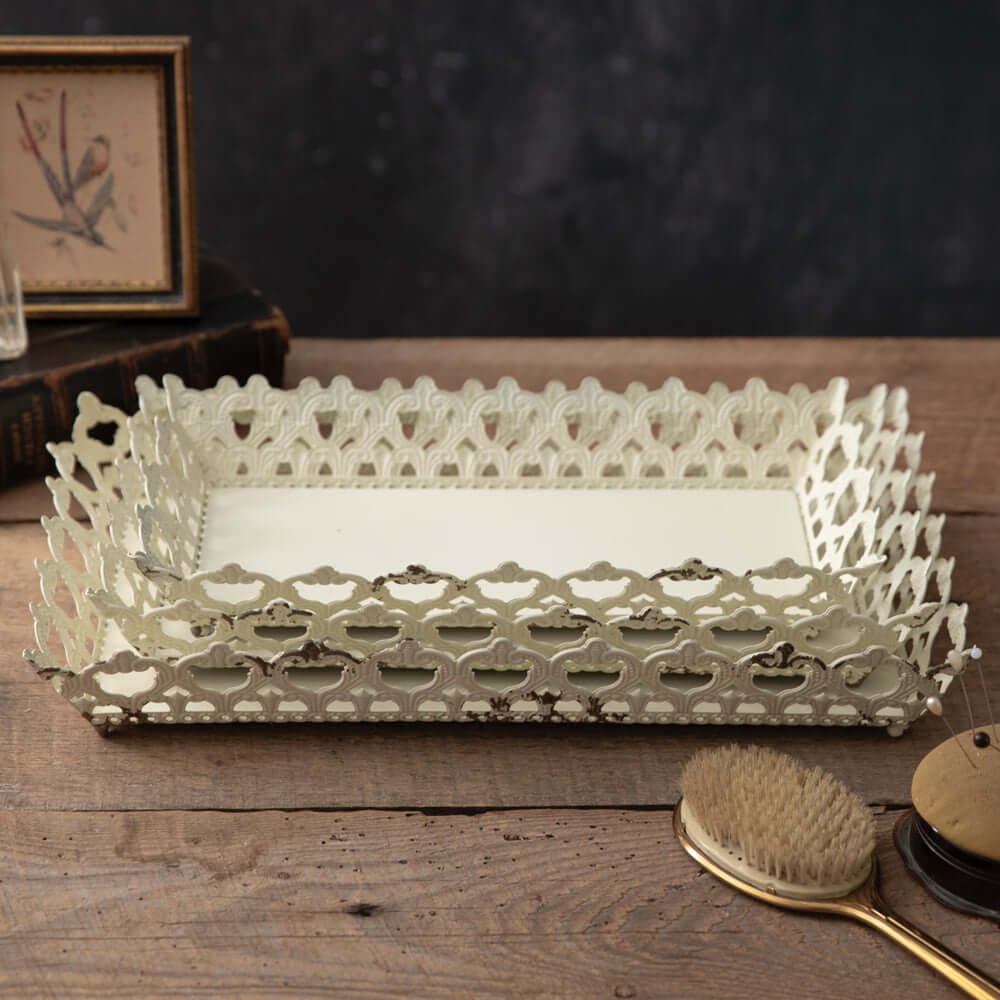 Vintage Decorative Metal Trays | Set of 3