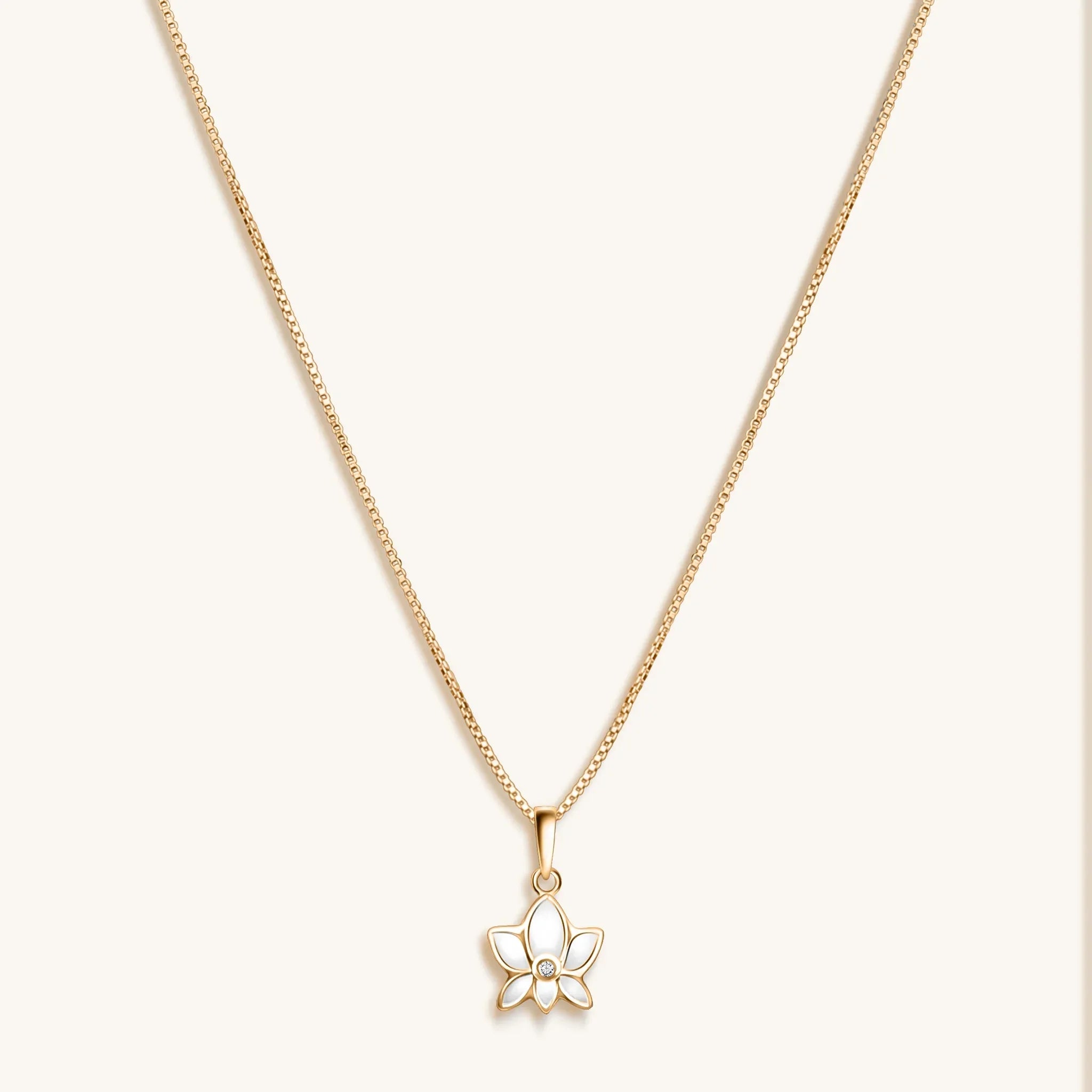 Emerging Beauty Lotus Pendant Necklace
