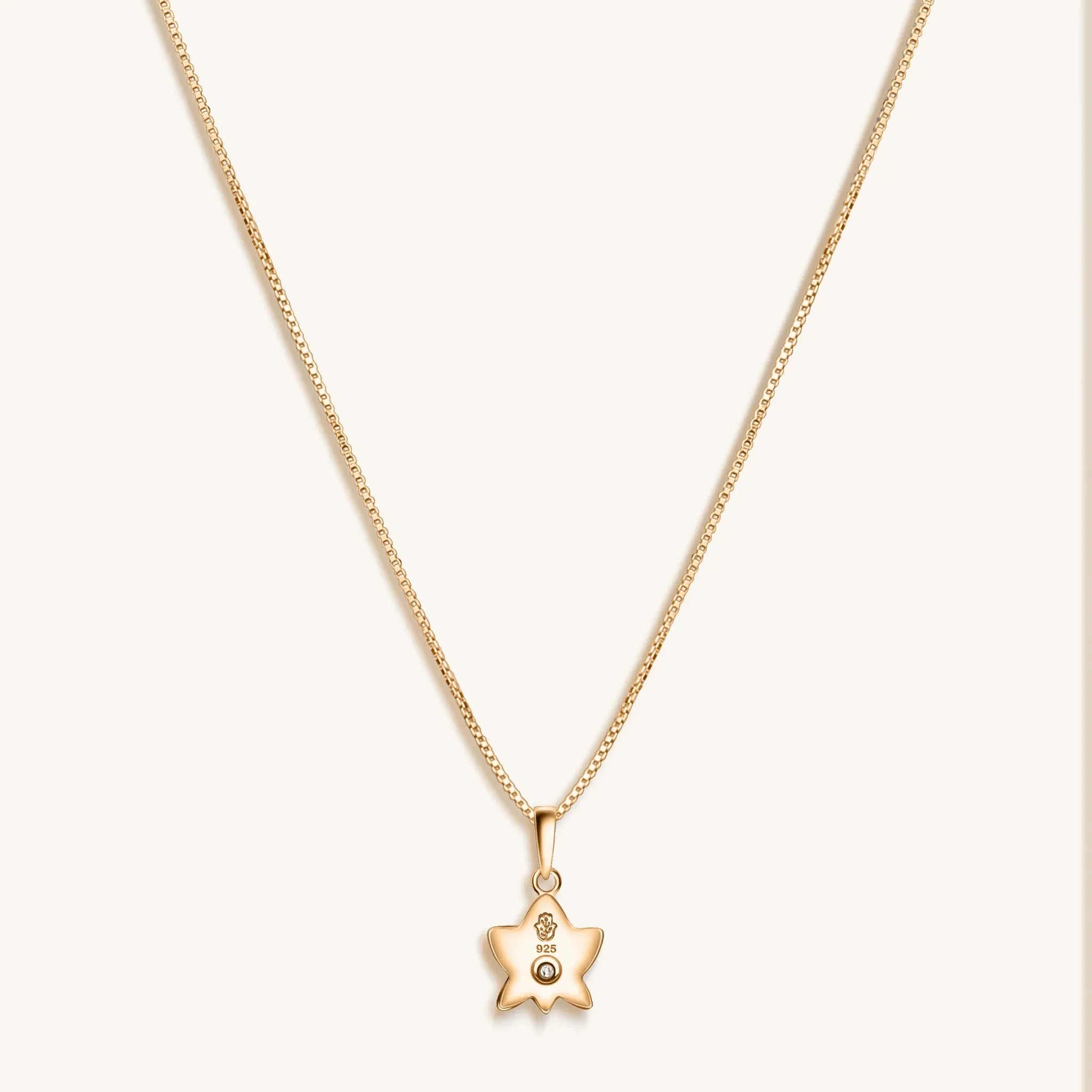 Emerging Beauty Lotus Pendant Necklace