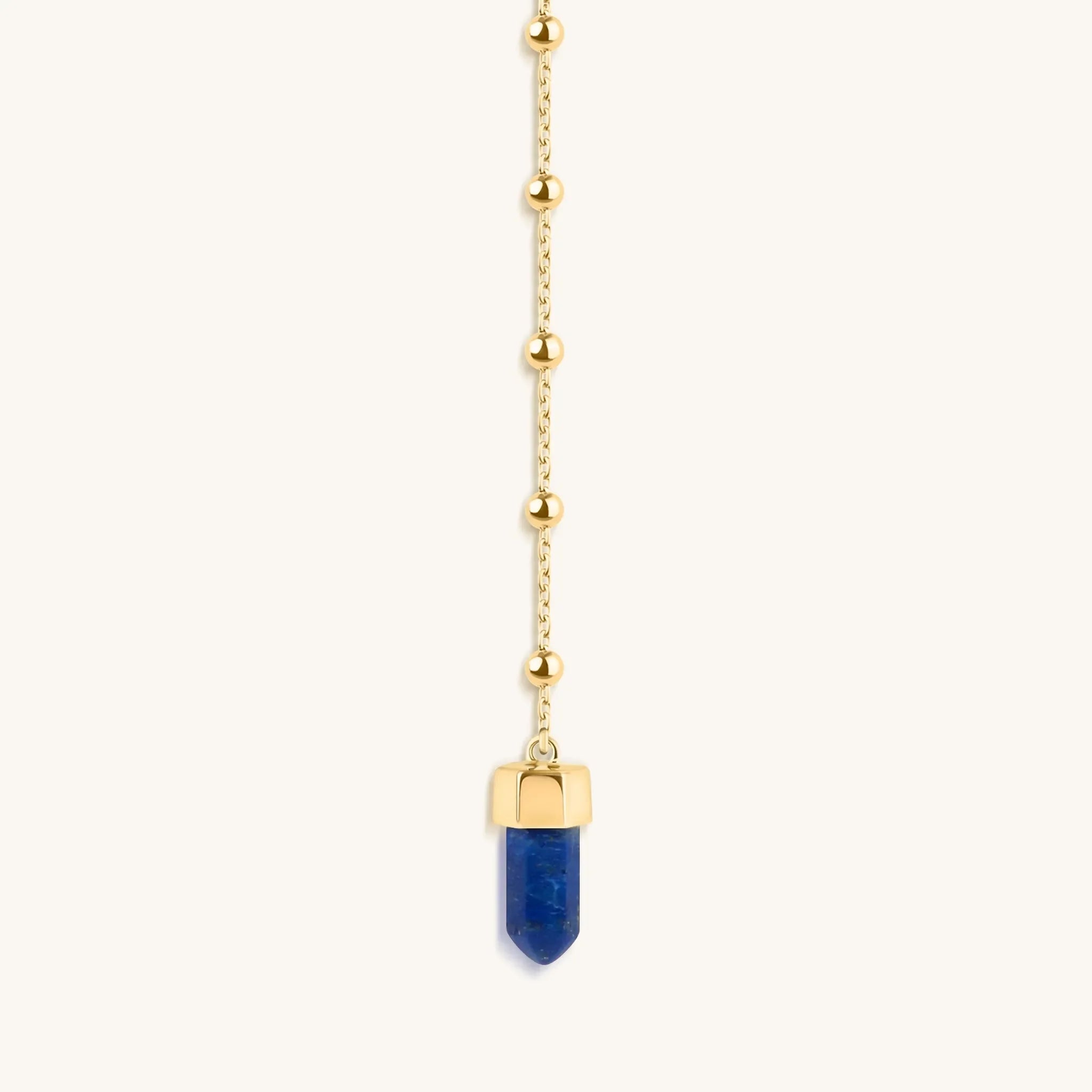 Sacred Integrity - Lapis Lazuli Gold Evil Eye Necklace