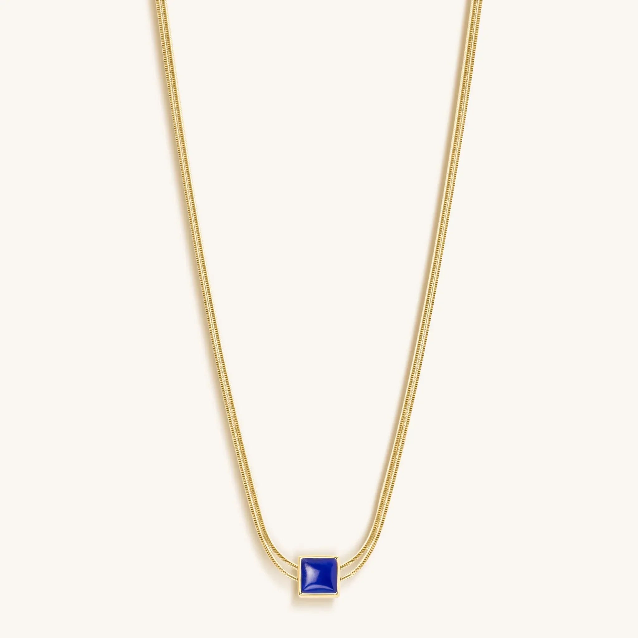 Manifest & Believe - Lapis Lazuli Evil Eye September Birthstone Necklace