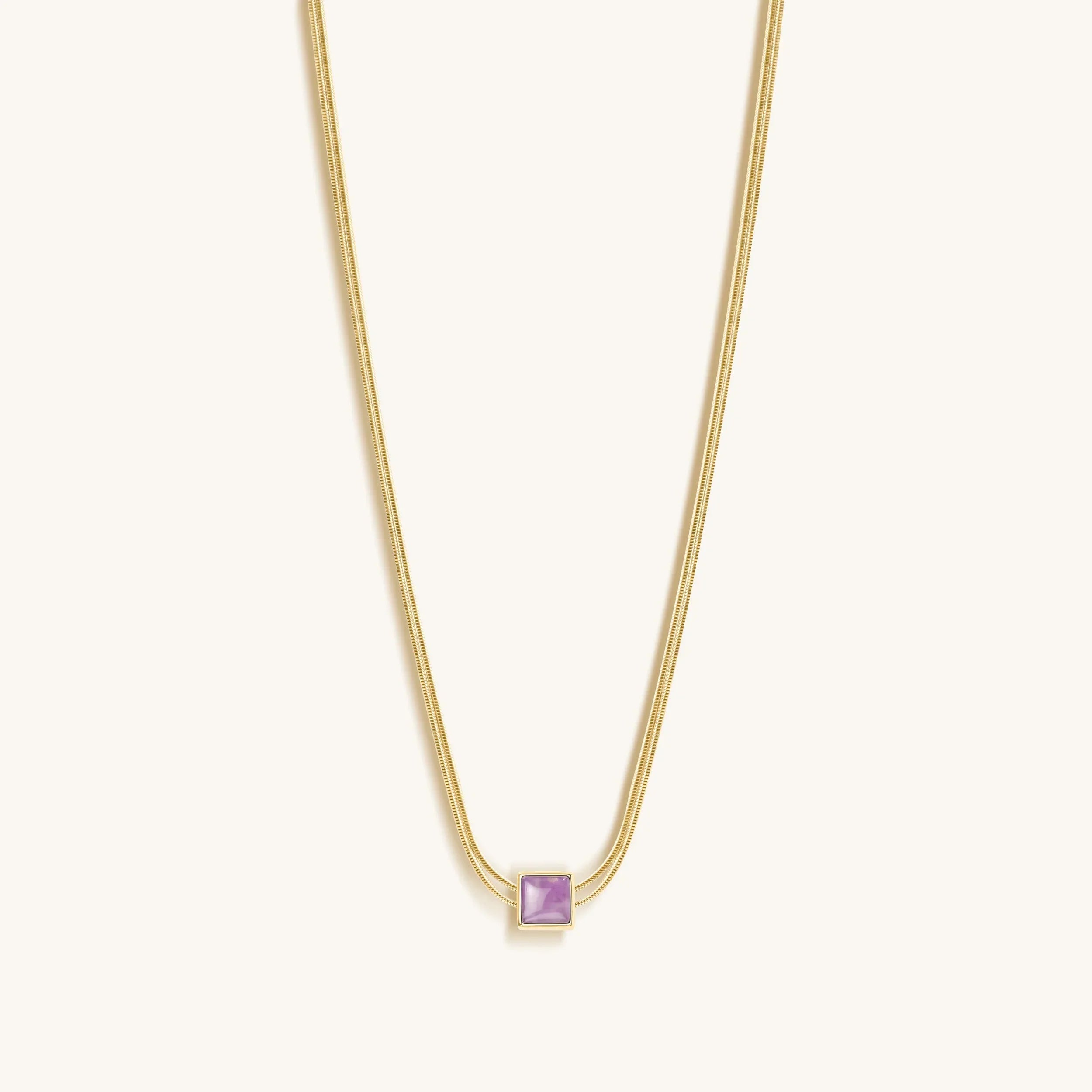 Imagine & Dream - Amethyst Evil Eye February Birthstone Necklace