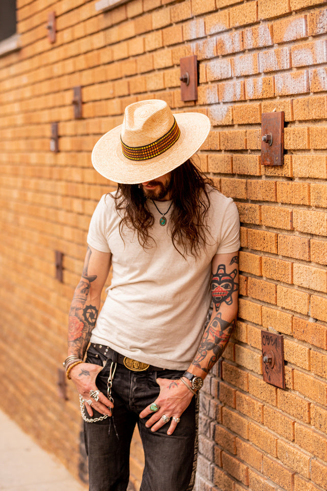 Western Palm Leaf Straw Hat