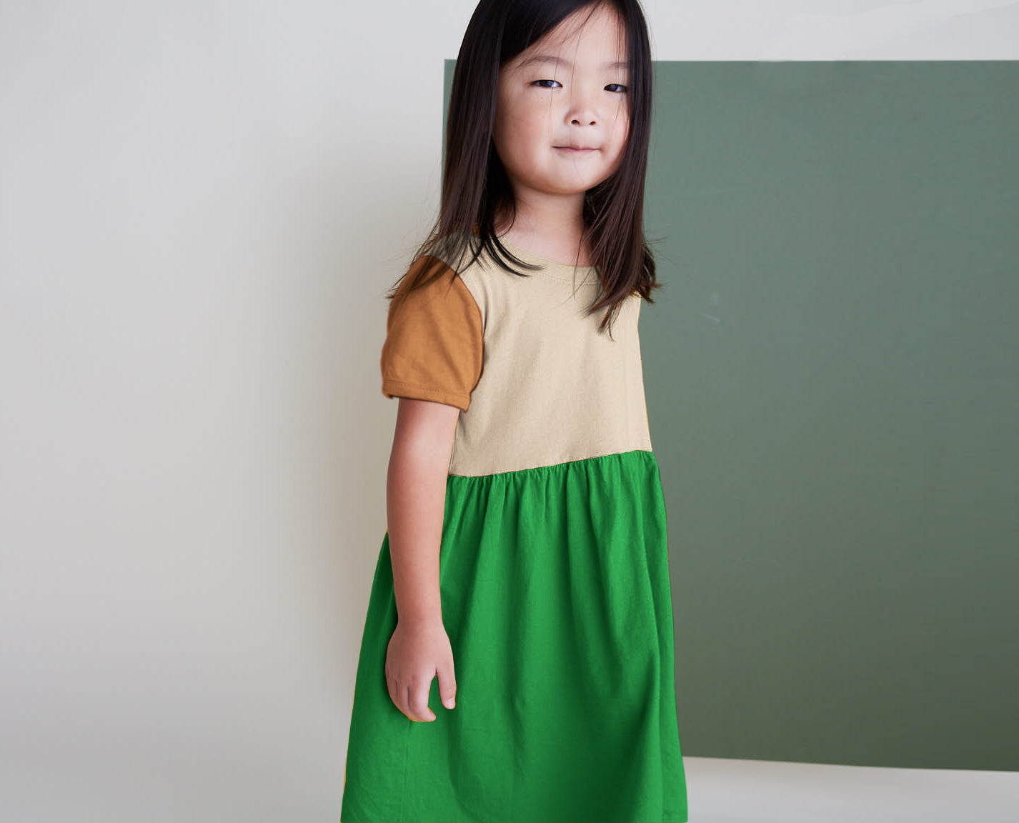 Organic Cotton Color Block Dress - Agoura