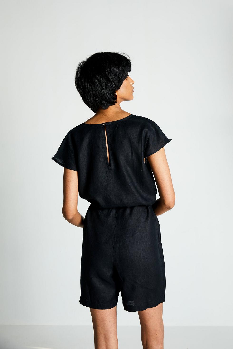 Smoke and Mirrors Romper - Black