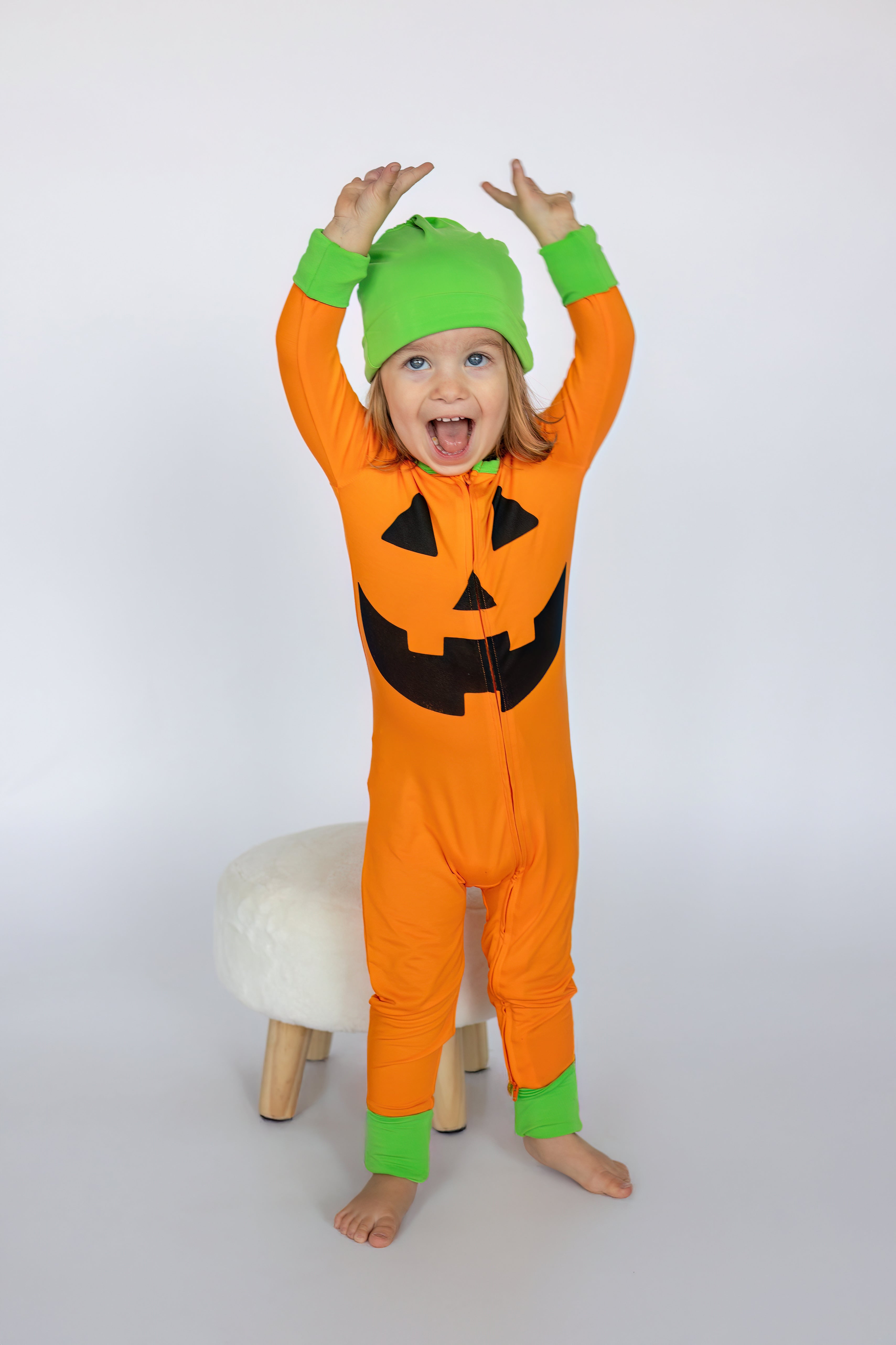 Pumpkin Patch PJ + Hat Costume Set