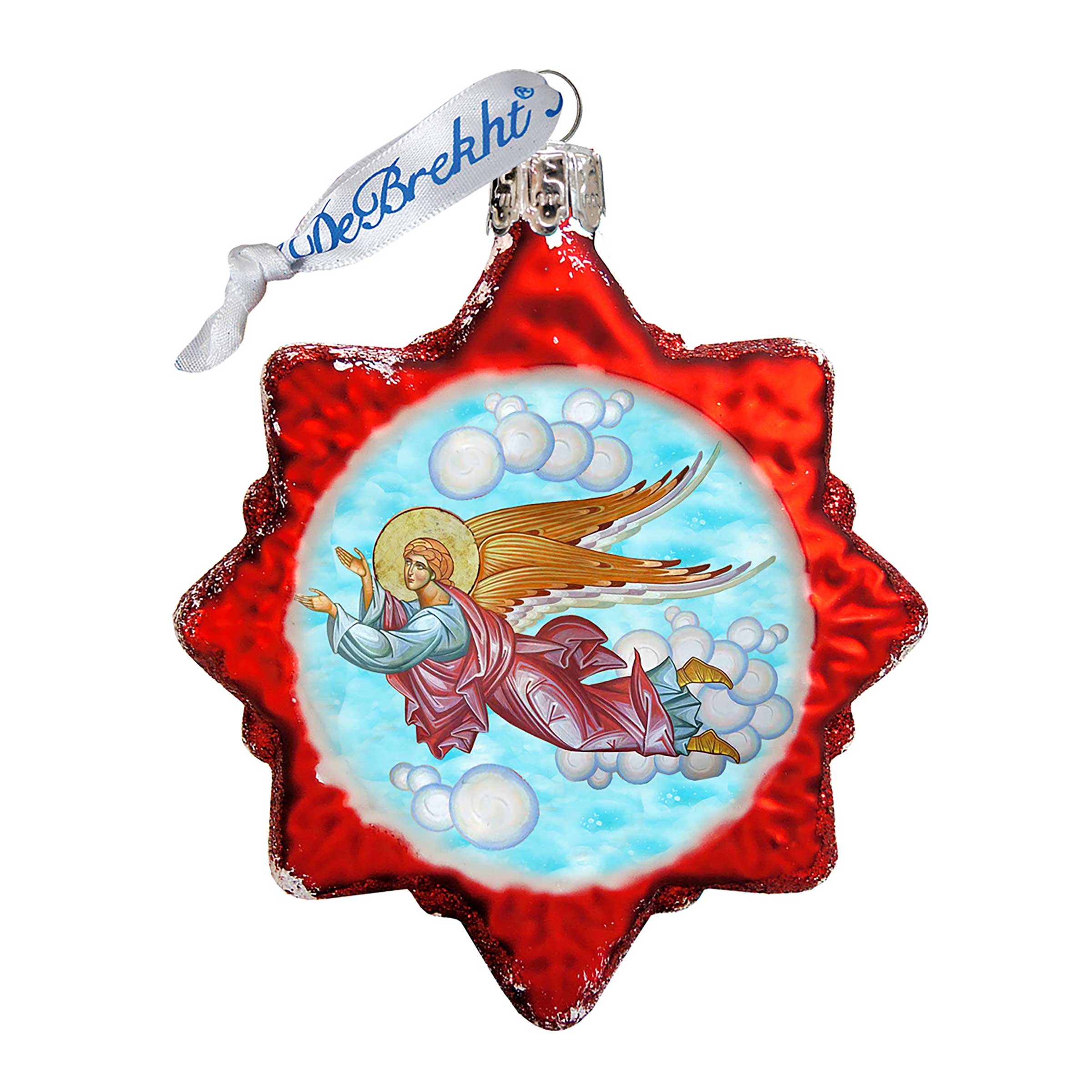 Flying Angel Mercury Glass Ornament by G. DeBrekht - Nativity Holiday Décor - 772024