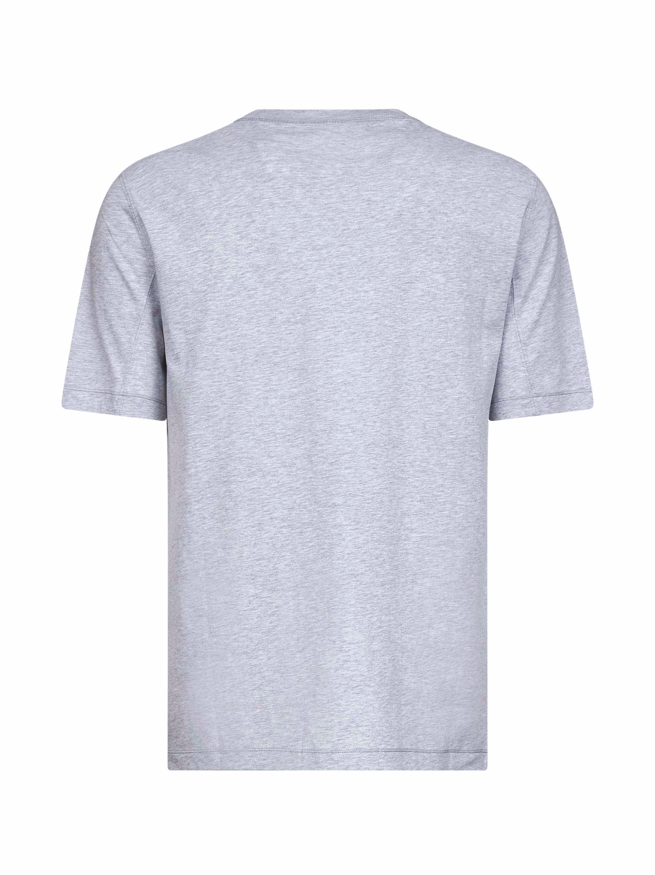 Brunello Cucinelli Men Grey Solomeo Crest Crewneck T-Shirt