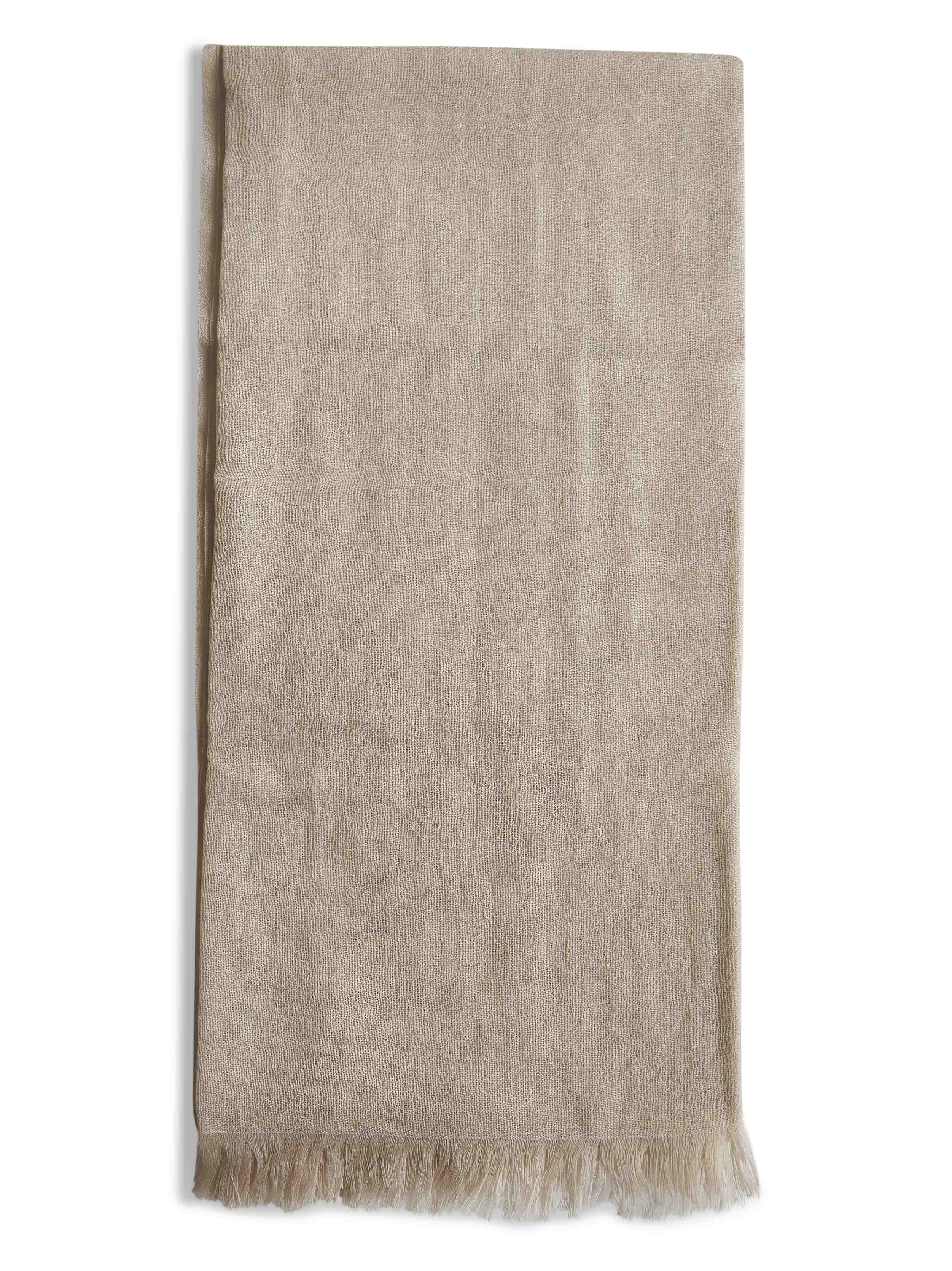 Brunello Cucinelli Women Beige Cashmere And Silk Scarf