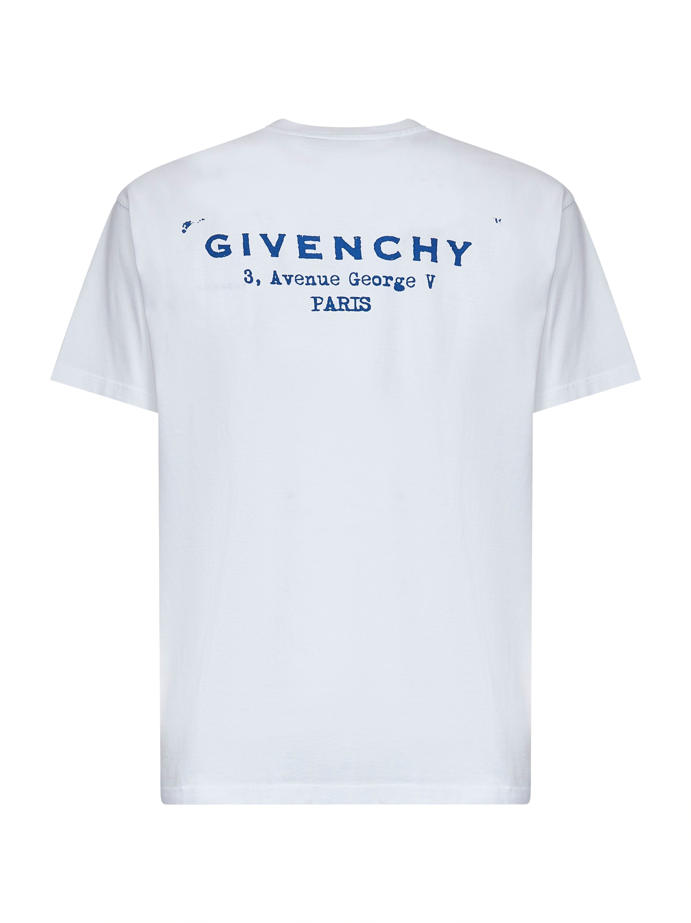 Givenchy Men White Cotton Jersey Crewneck T-Shirt