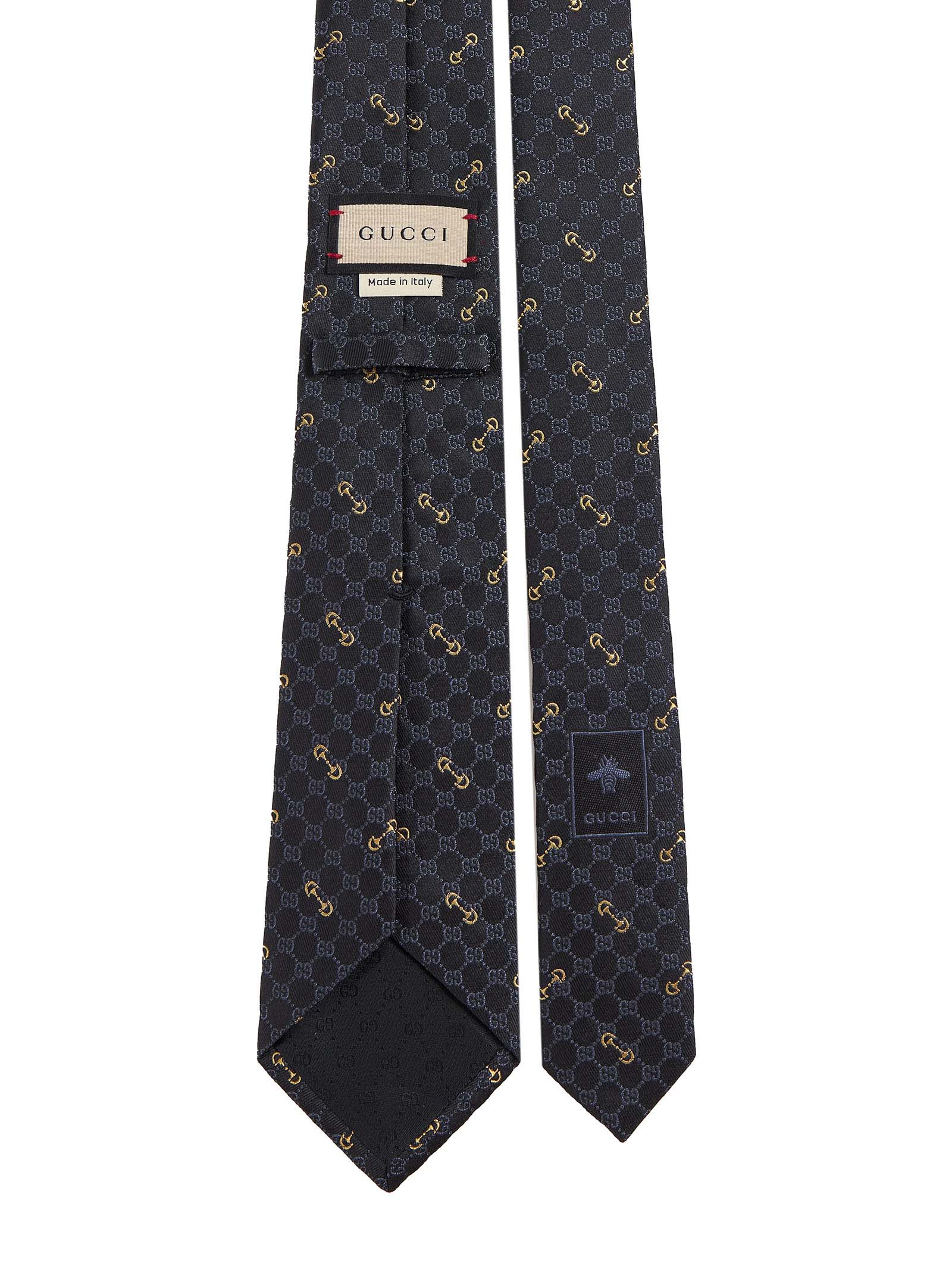 Gucci Men Gg Silk Jacquard Tie