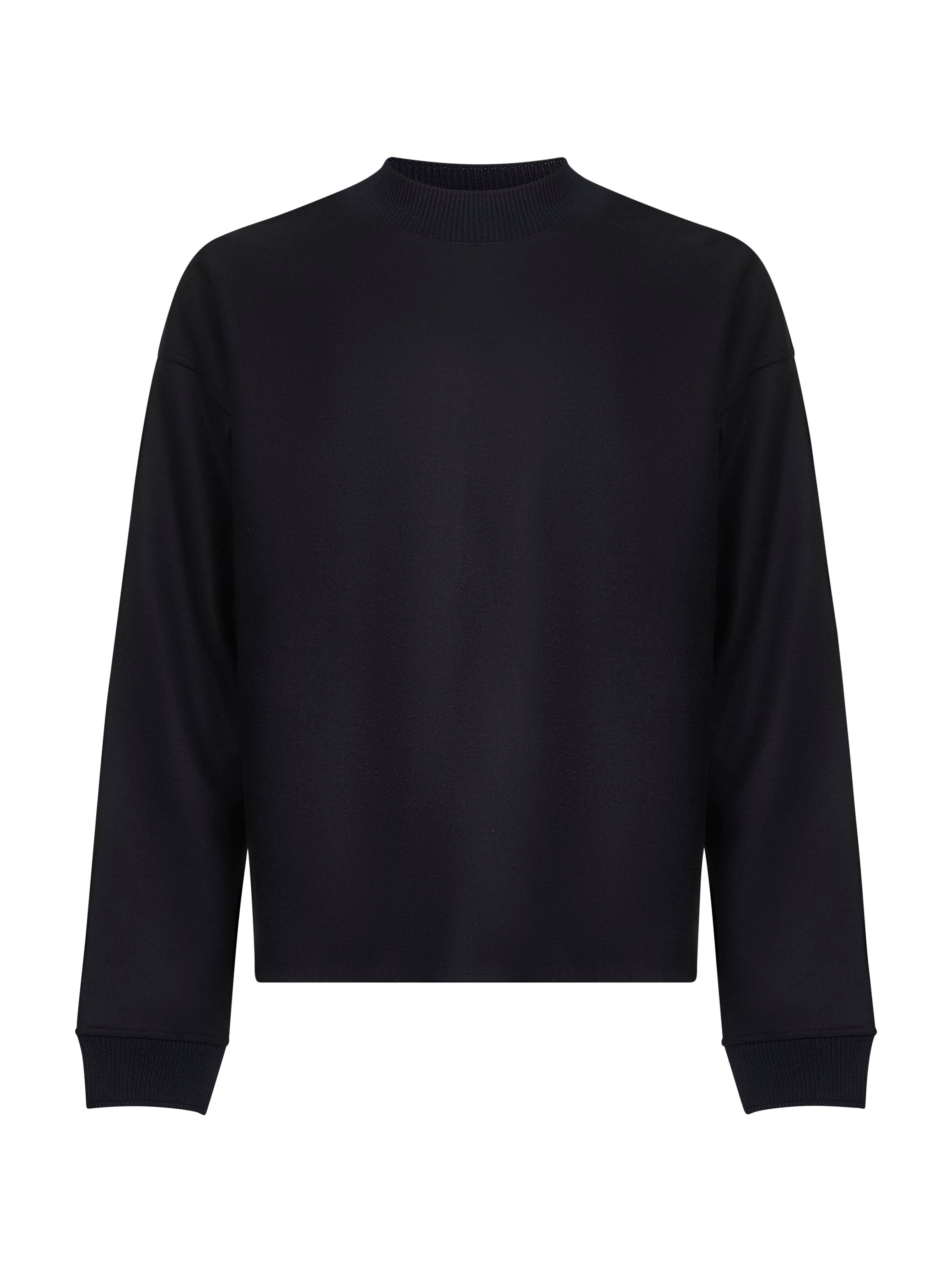 Jil Sander Men Blue Wool Jersey Sweatshirt