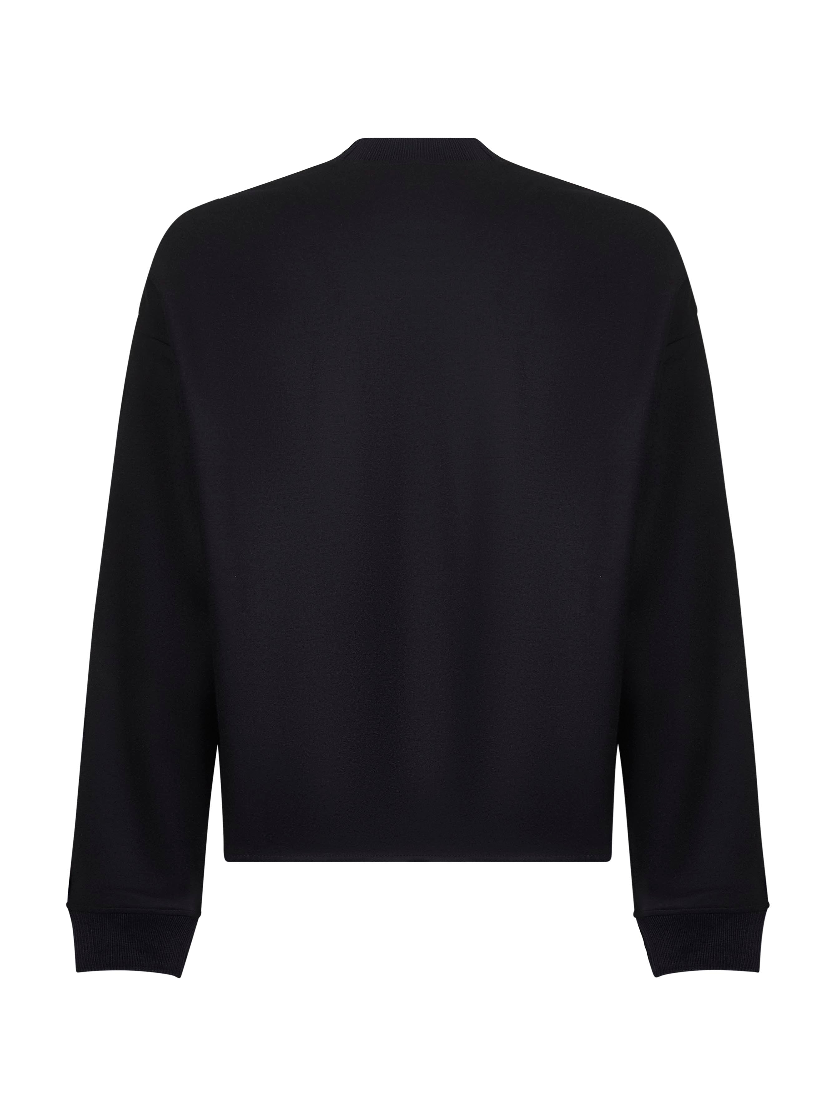Jil Sander Men Blue Wool Jersey Sweatshirt