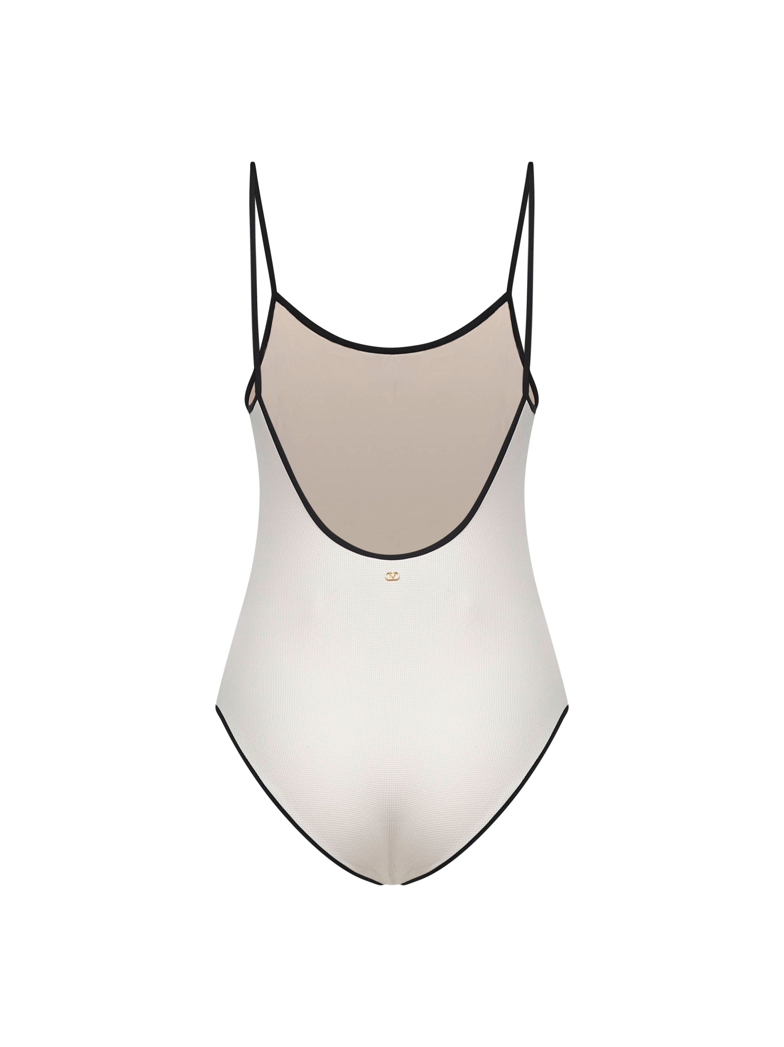 Valentino Women Pink Chez Valentino Print One-Piece Swimsuit