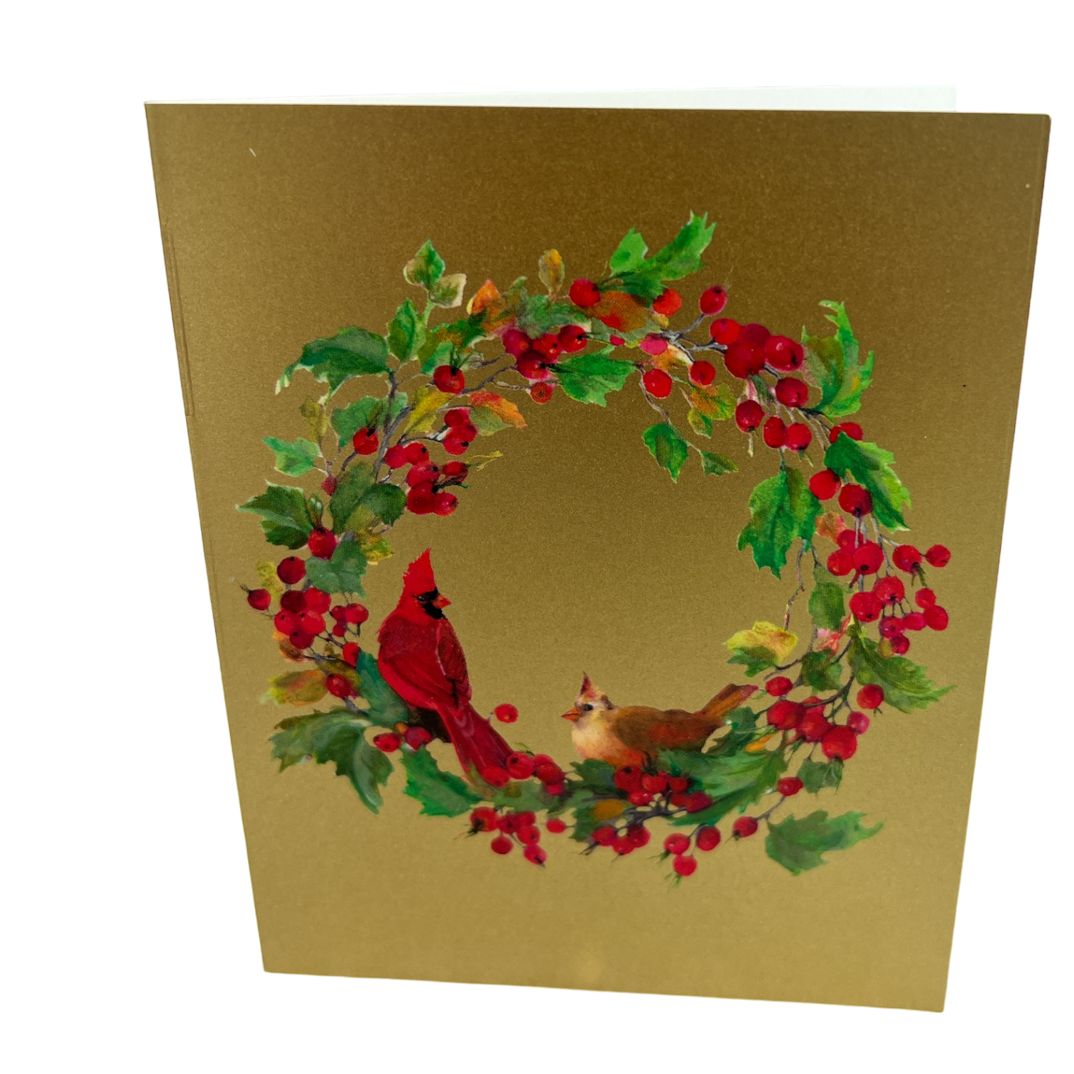 Berry Wreath and Cardinal Boxed Christmas Cards